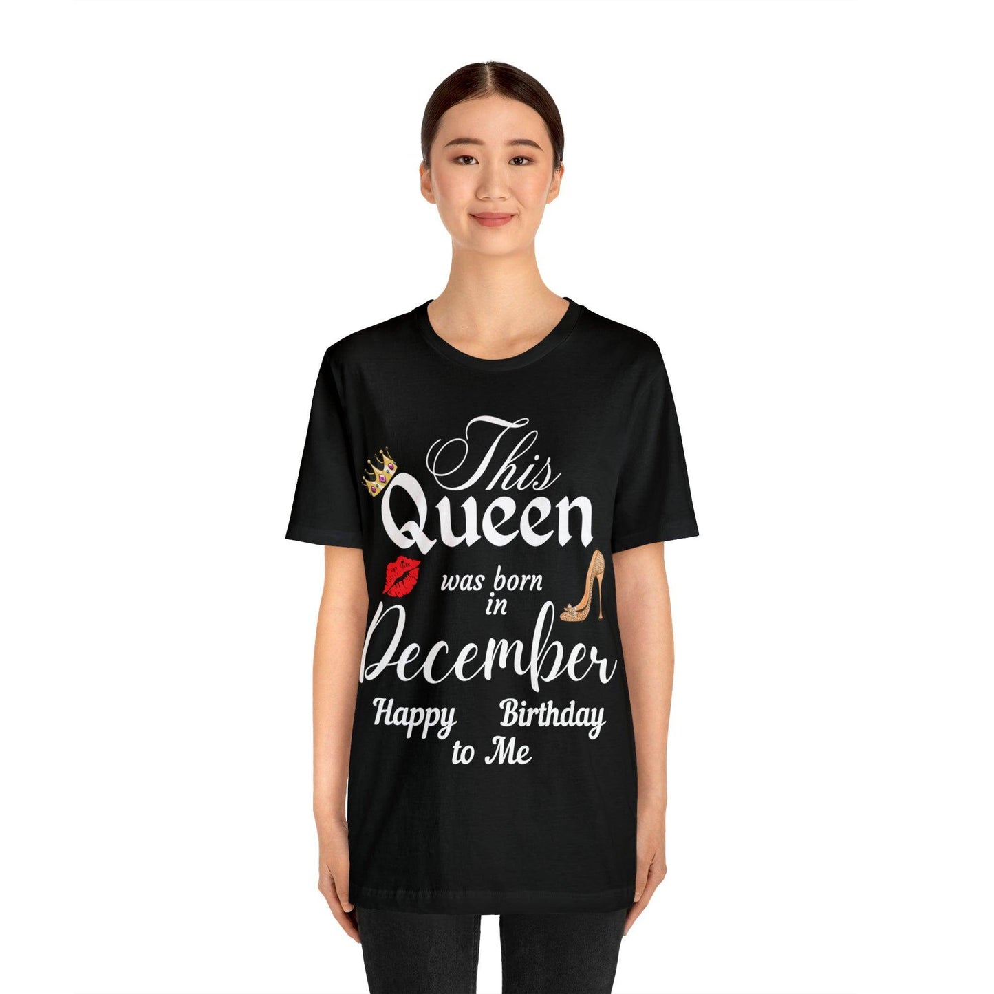Birthday Queen Shirt, Gift for Birthday, This Queen was born in December Shirt, Funny Queen Shirt, Funny Birthday Shirt, Birthday Gift - Giftsmojo