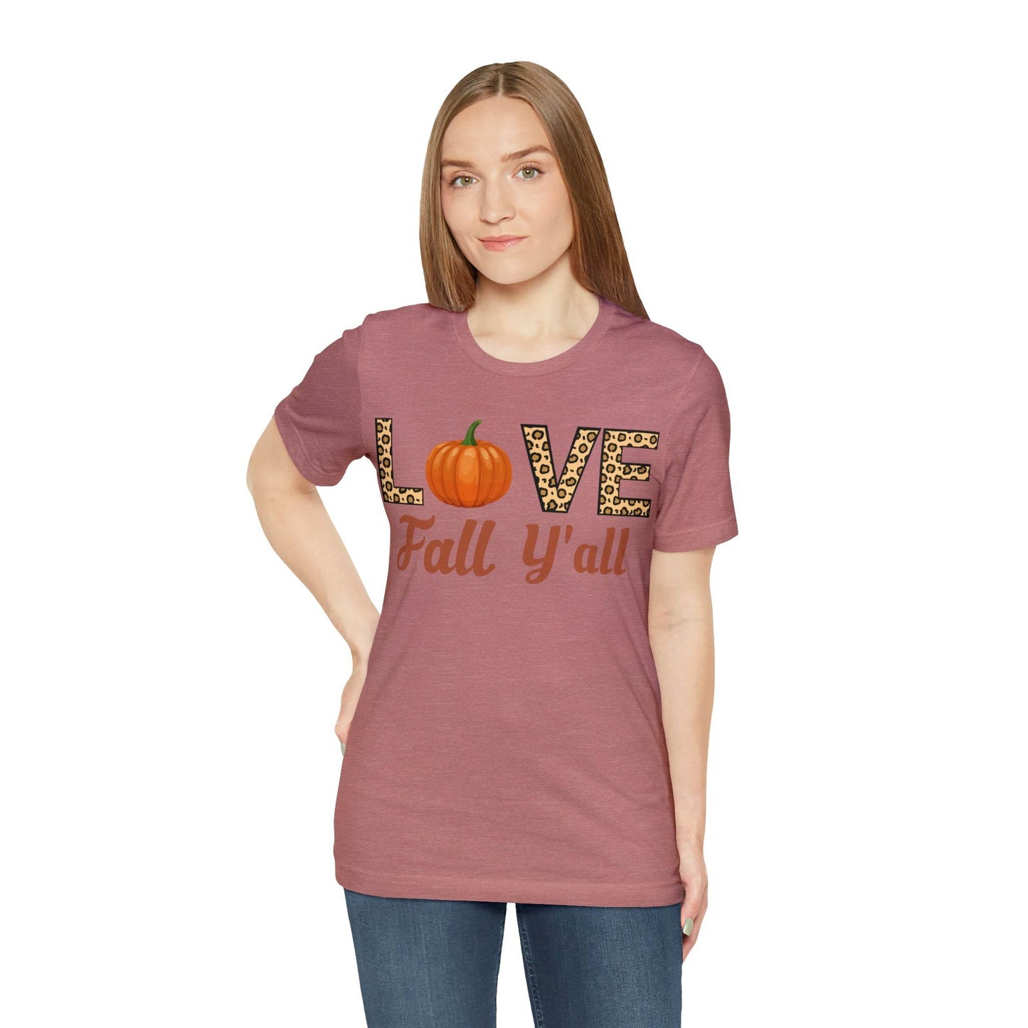 Leopard Print Love Fall Y'all - Giftsmojo