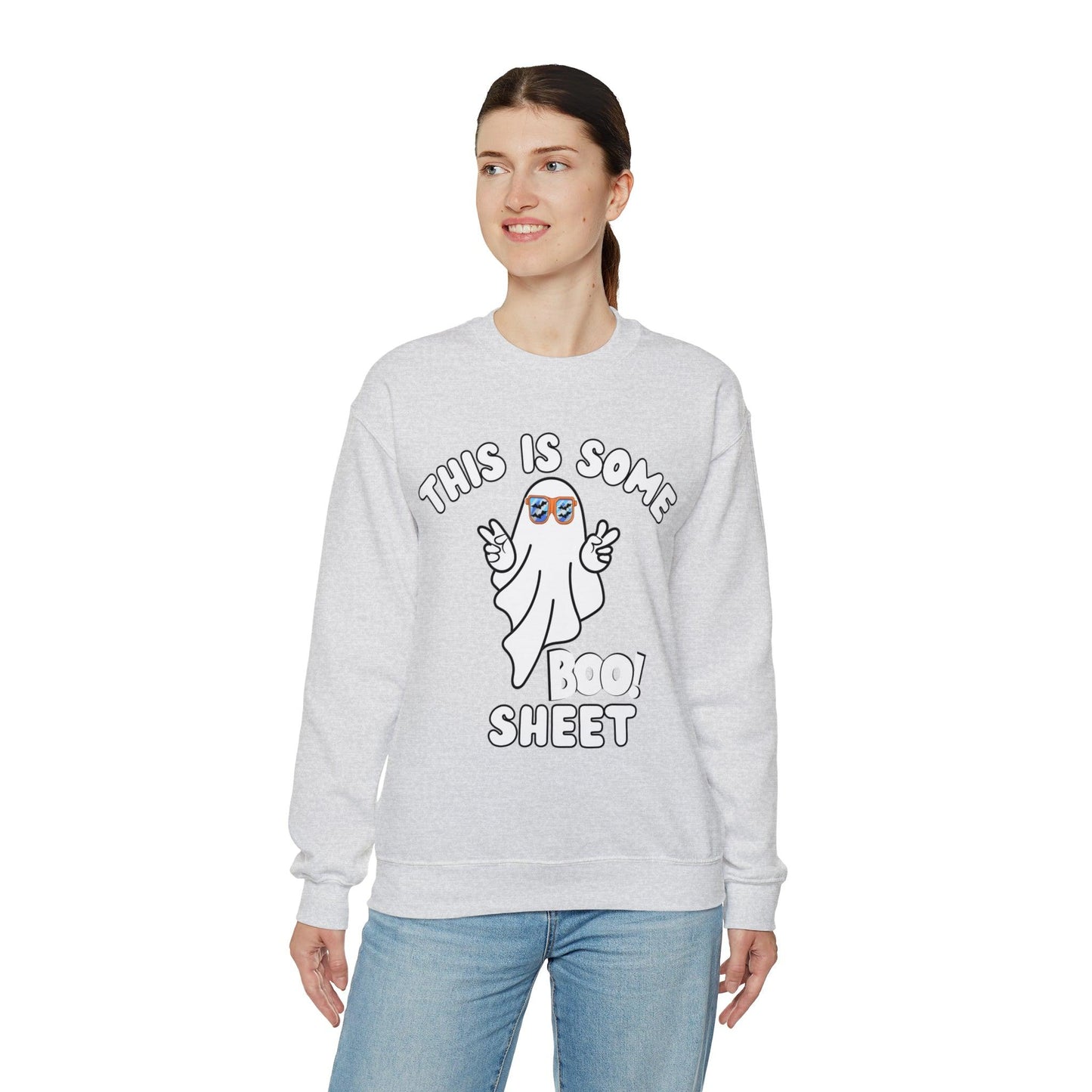 This Is Some Boo Sheet Ghost Sweatshirt Cute Ghost Sweatshirt Boo Ghost Sweatshirt Gift Shirt Funny Halloween Shirt Spooky Season Shirt