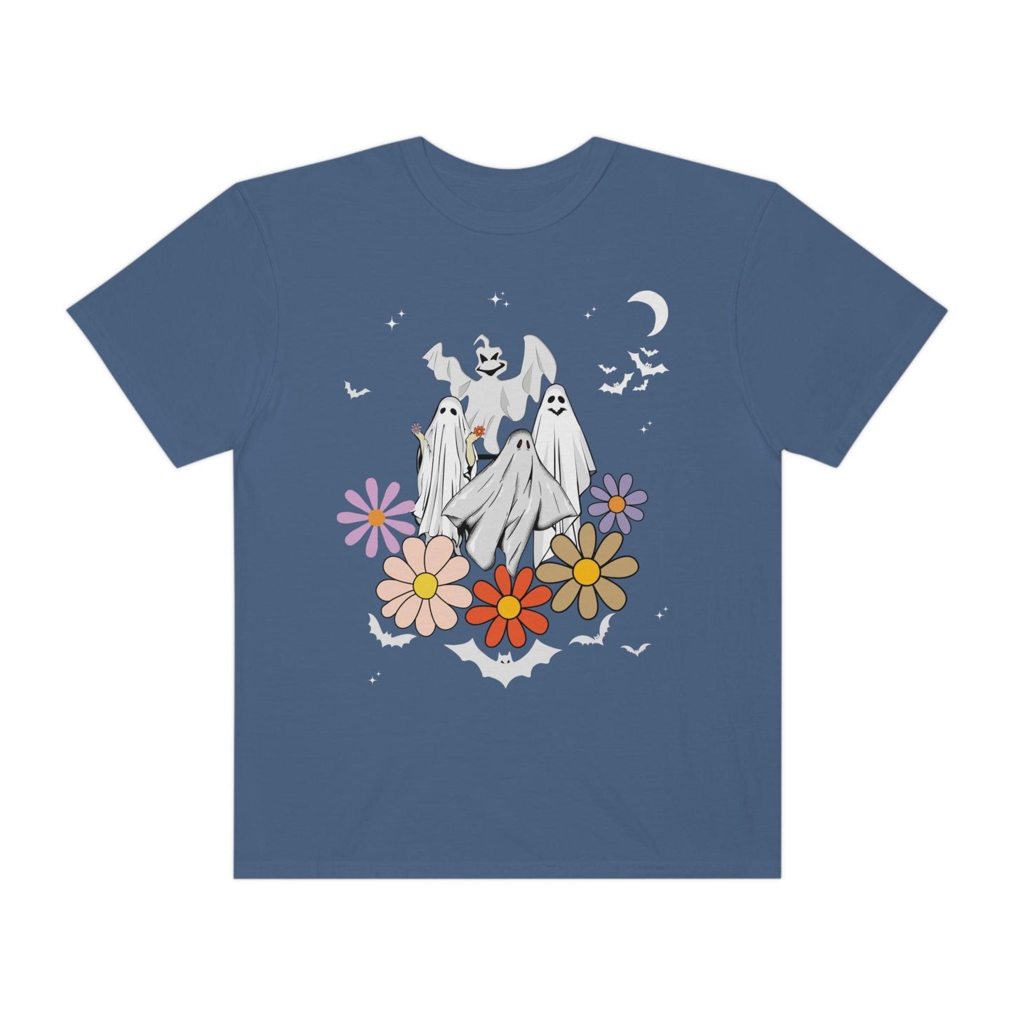 Retro Halloween t-shirt, Vintage Floral Ghost Shirt Halloween Shirt