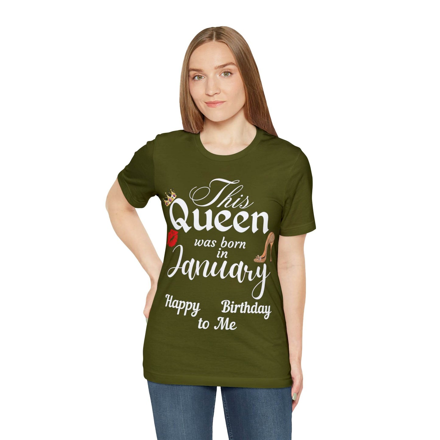 Birthday Queen Shirt, Gift for Birthday, This Queen was born in January Shirt, Funny Queen Shirt, Funny Birthday Shirt, Birthday Gift - Giftsmojo