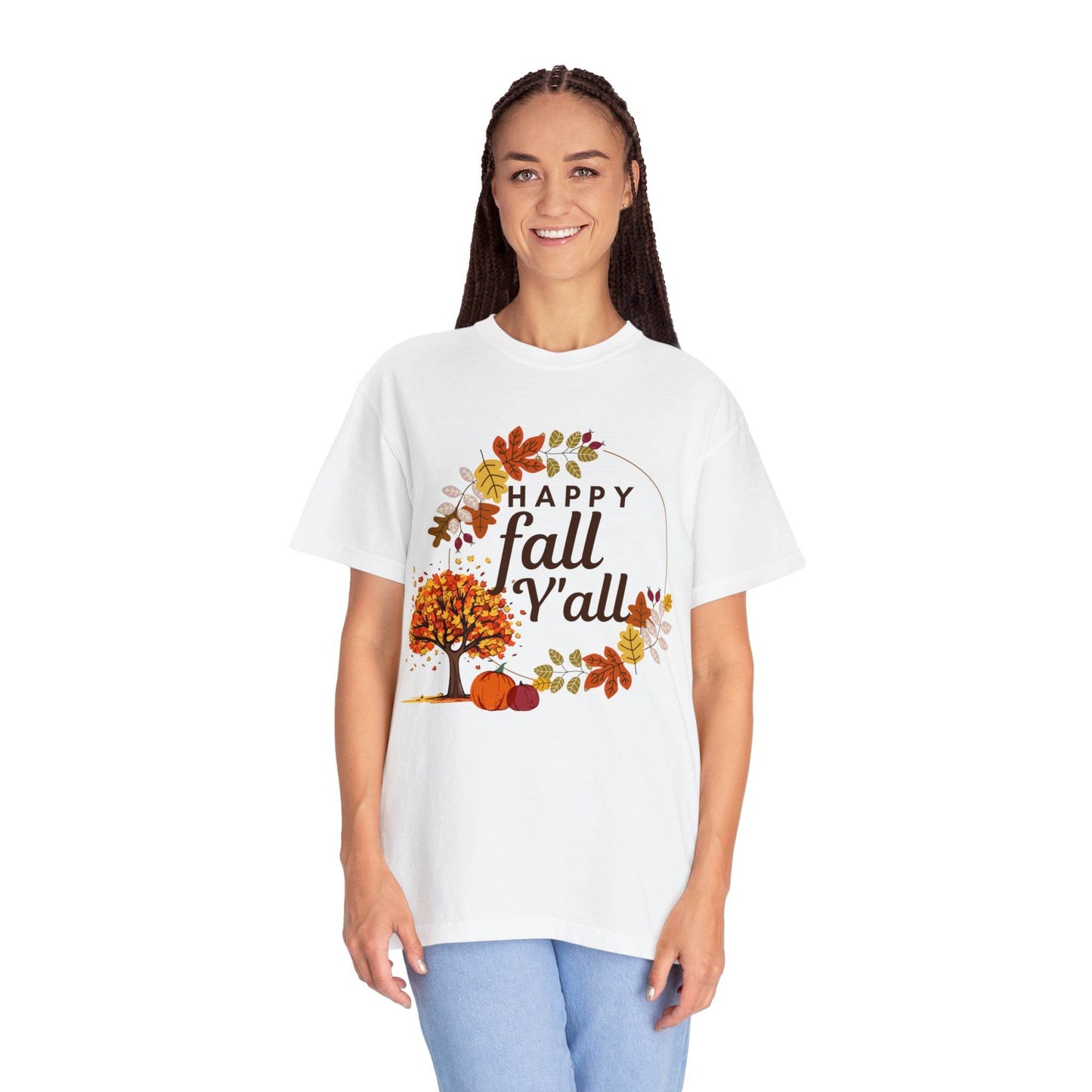 Happy Fall Y'all Gift for Fall, Funny fall shirts gift, autumn tee, - Giftsmojo