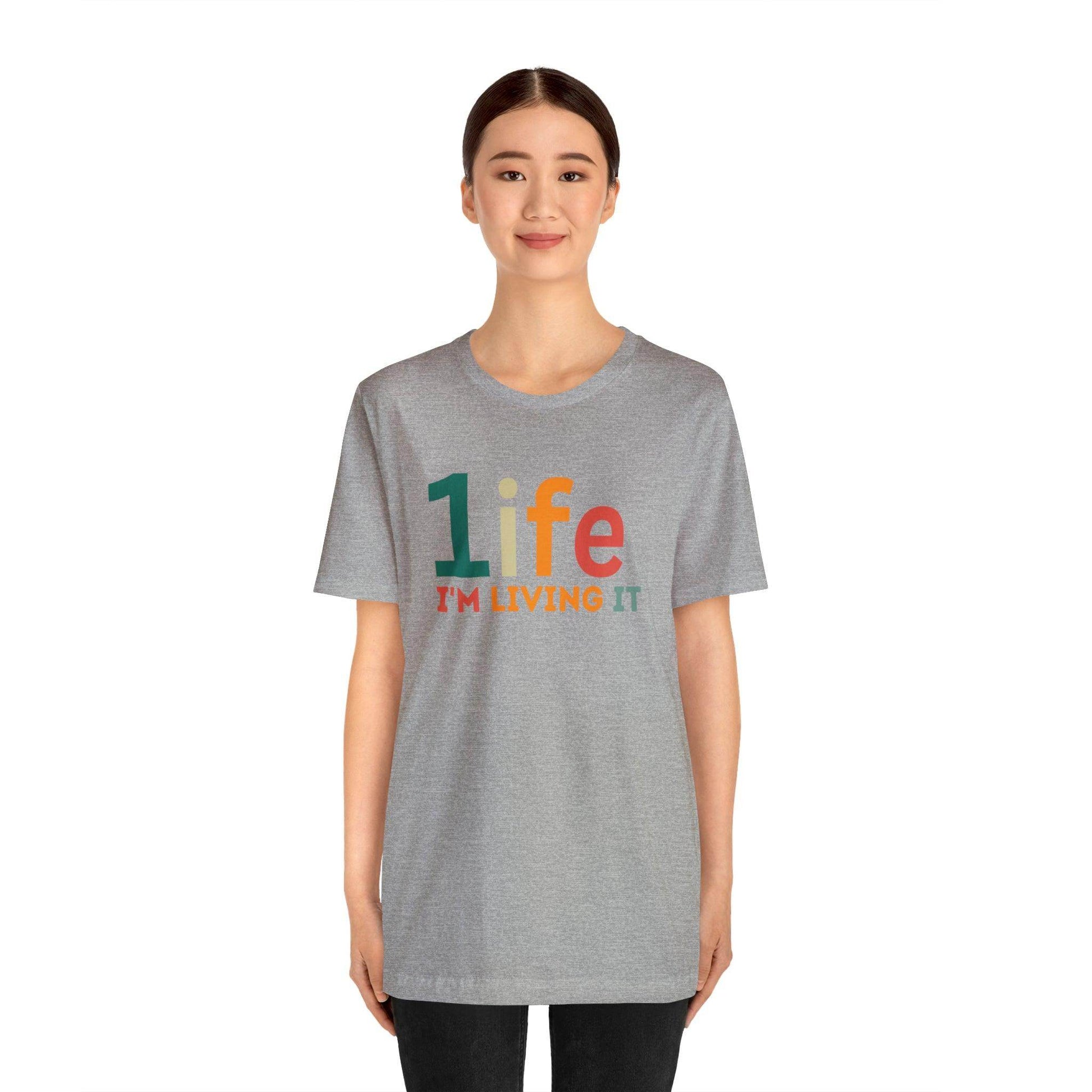 One life Shirt Retro 1life shirt Live Your Life You Only Have One Life To Live Retro Shirt - Giftsmojo