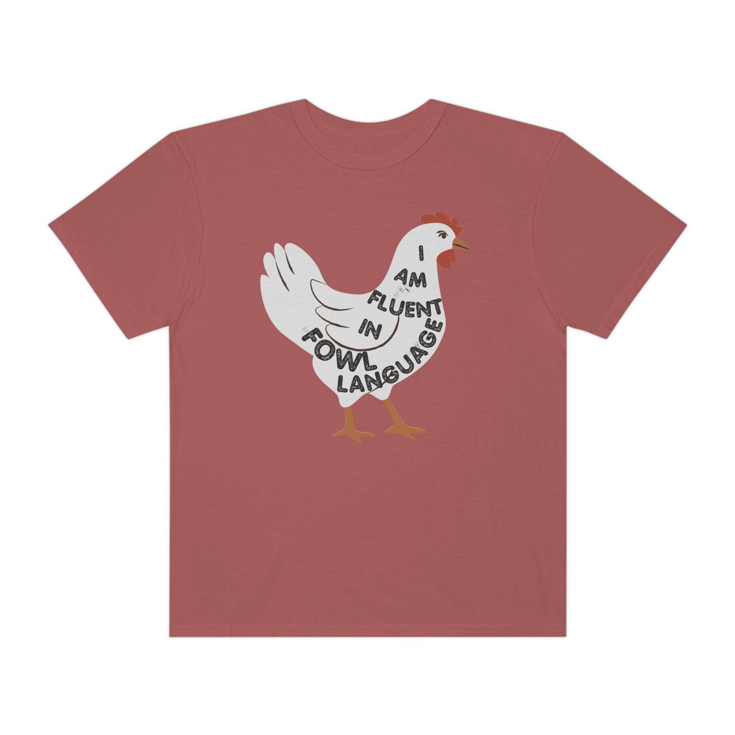 Chicken Shirt Chicken Tee Chicken Owner Gift - Gift For Chicken Lover gift, Fluent in Fowl Language shirt - Giftsmojo