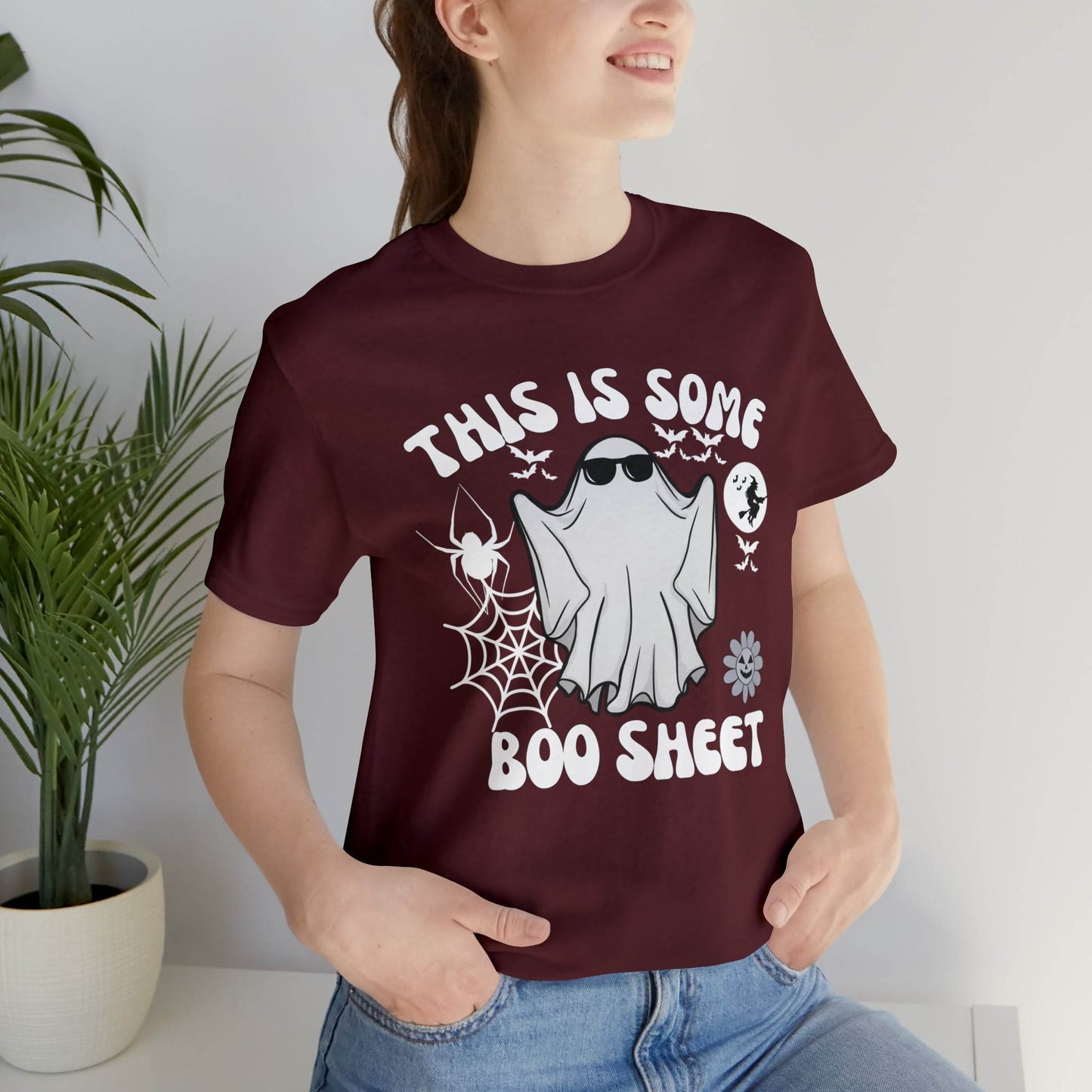 This Is Some Boo Sheet Funny Halloween Shirt Funny Halloween Costume Spooky Season Tee Funny Gift Shirt for Birthday Christmas Anniversary - Giftsmojo
