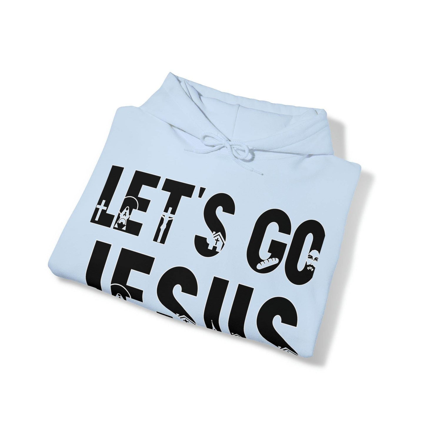 Let's Go Jesus Hooded Sweatshirt Funny Christian Shirt Christian Gift Trendy Christian Sweatshirt Religious Sweatshirt Jesus Hoodie Faith Shirt - Giftsmojo