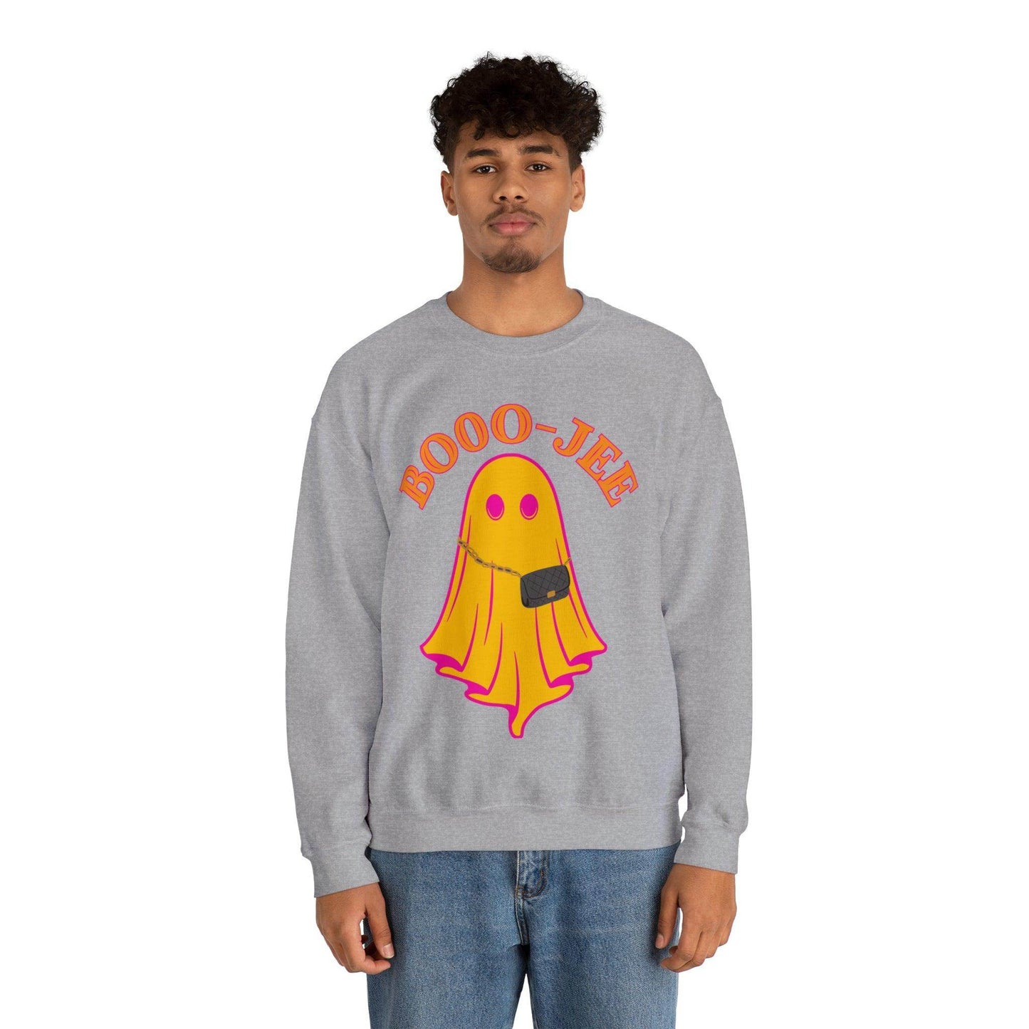 Booo-Jee Sweatshirt, Boo Halloween Sweatshirt, Spooky Ghost Sweatshirt, Boo Jee Shirt, Halloween Ghost Sweatshirt, Halloween Boo Shirt - Giftsmojo