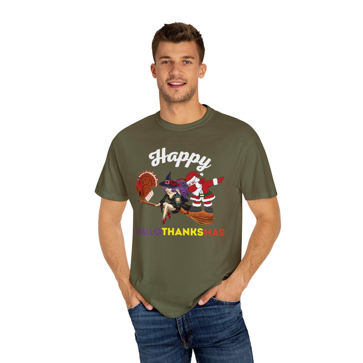 Happy HALLOTHANKSMAS Gift for Fall Halloween Thanksgiving Christmas Gift - Giftsmojo