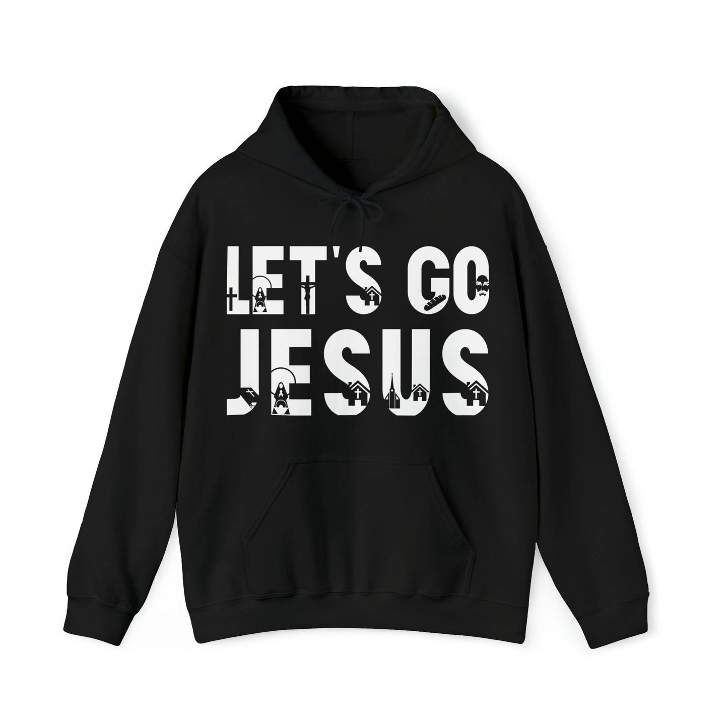 Let's Go Jesus Hooded Sweatshirt Funny Christian Shirt Christian Gift Trendy Christian Sweatshirt Religious Sweatshirt Jesus Hoodie Faith Shirt - Giftsmojo