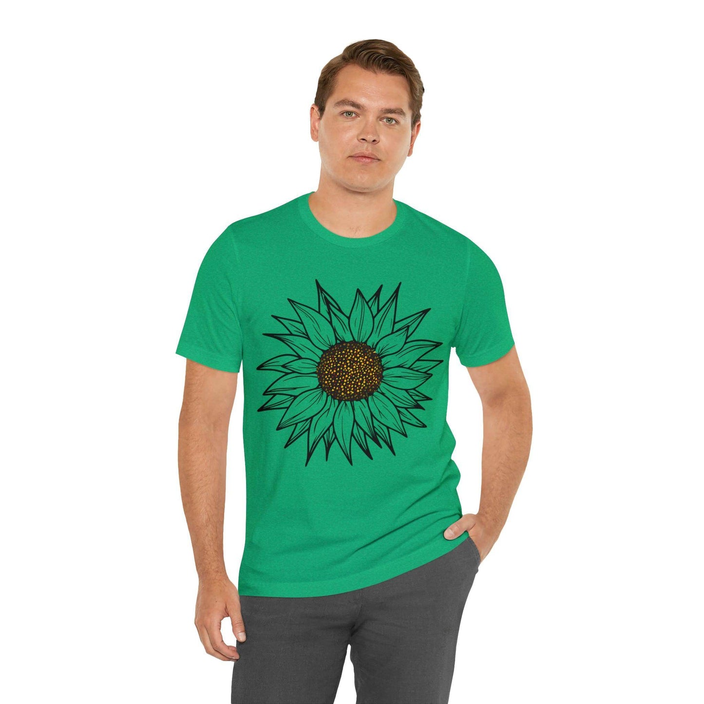 Sunflower Shirt, Floral Tee Shirt, Flower Shirt, Garden Shirt, Womens Fall Summer Shirt Sunshine Tee, Gift for Gardener, Nature love shirt - Giftsmojo