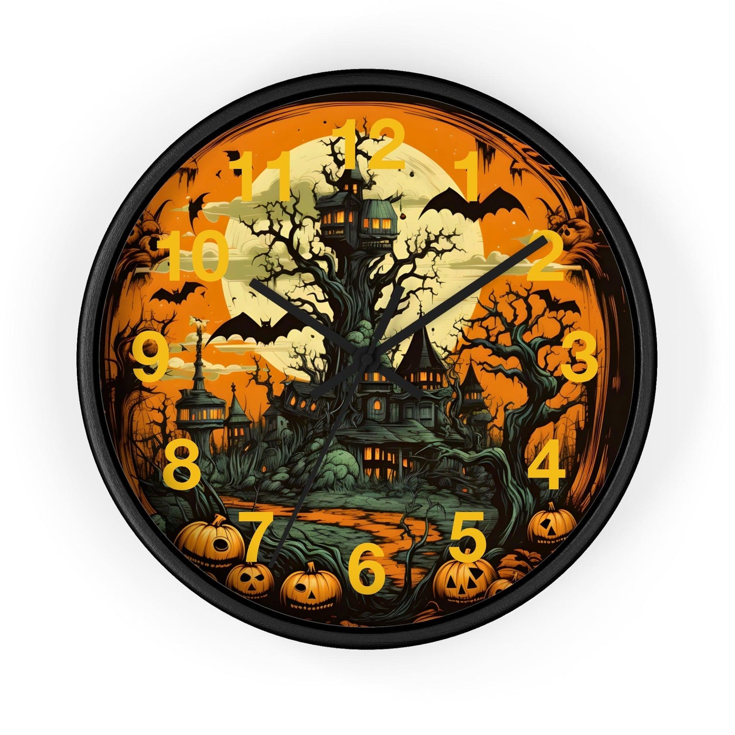 Halloween decor Halloween Ghost Wall Clock Halloween Wall Clocks Halloween Clock Fall Clock Halloween Decor