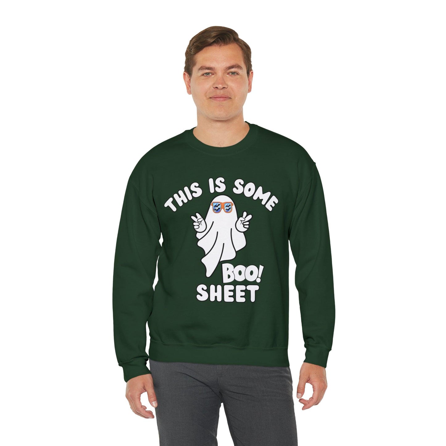 This Is Some Boo Sheet Ghost Sweatshirt Cute Ghost Sweatshirt Boo Ghost Sweatshirt Gift Shirt Funny Halloween Shirt Spooky Season Shirt