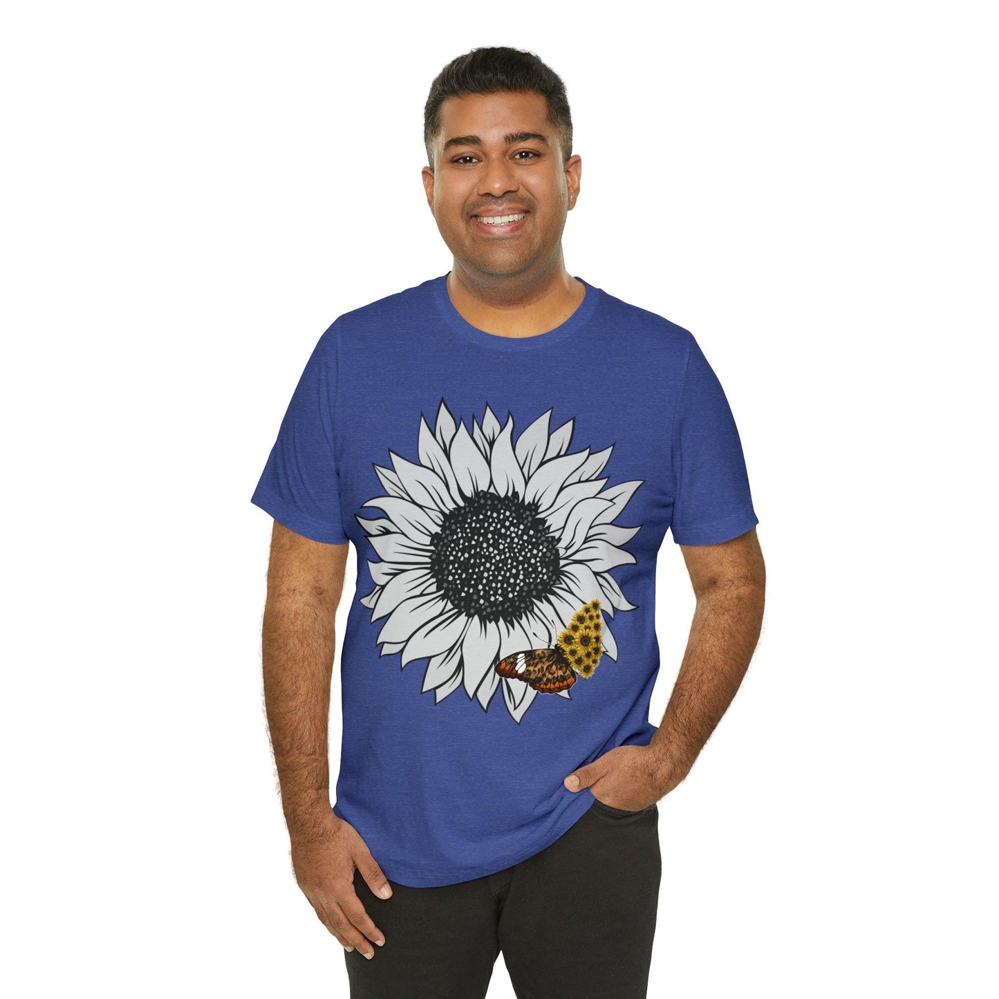 Flower Shirt, Sunflower Shirt, Floral Tee Shirt, Garden Shirt, Womens Fall Summer Shirt Sunshine Tee, Gift for Gardener, Nature love shirt