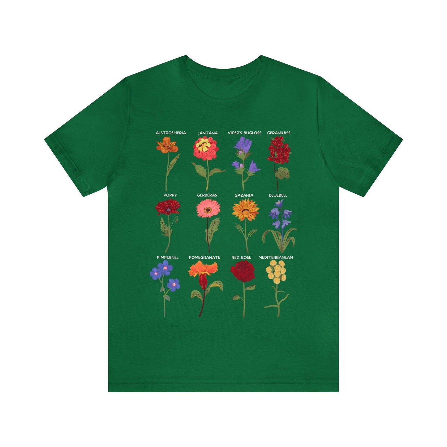 Wildflower Tshirt, Flower Shirt, Types of Flowers Shirt, Floral Tshirt, Gift for Women, Ladies Shirts Best Friend Gift, Plant Mom Nature Tee - Giftsmojo