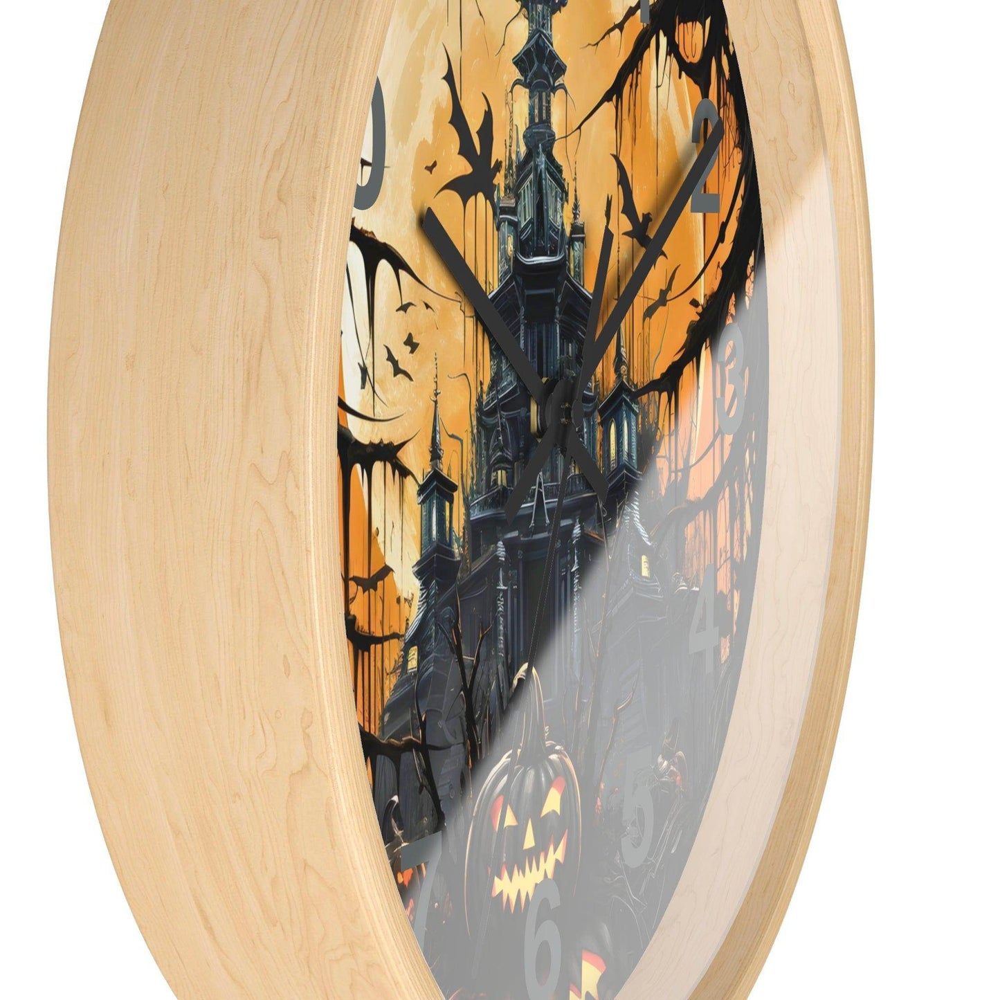 Halloween Ghost Wall Clock Halloween Wall Clocks Halloween Clock Fall Clock Halloween Decor - Giftsmojo