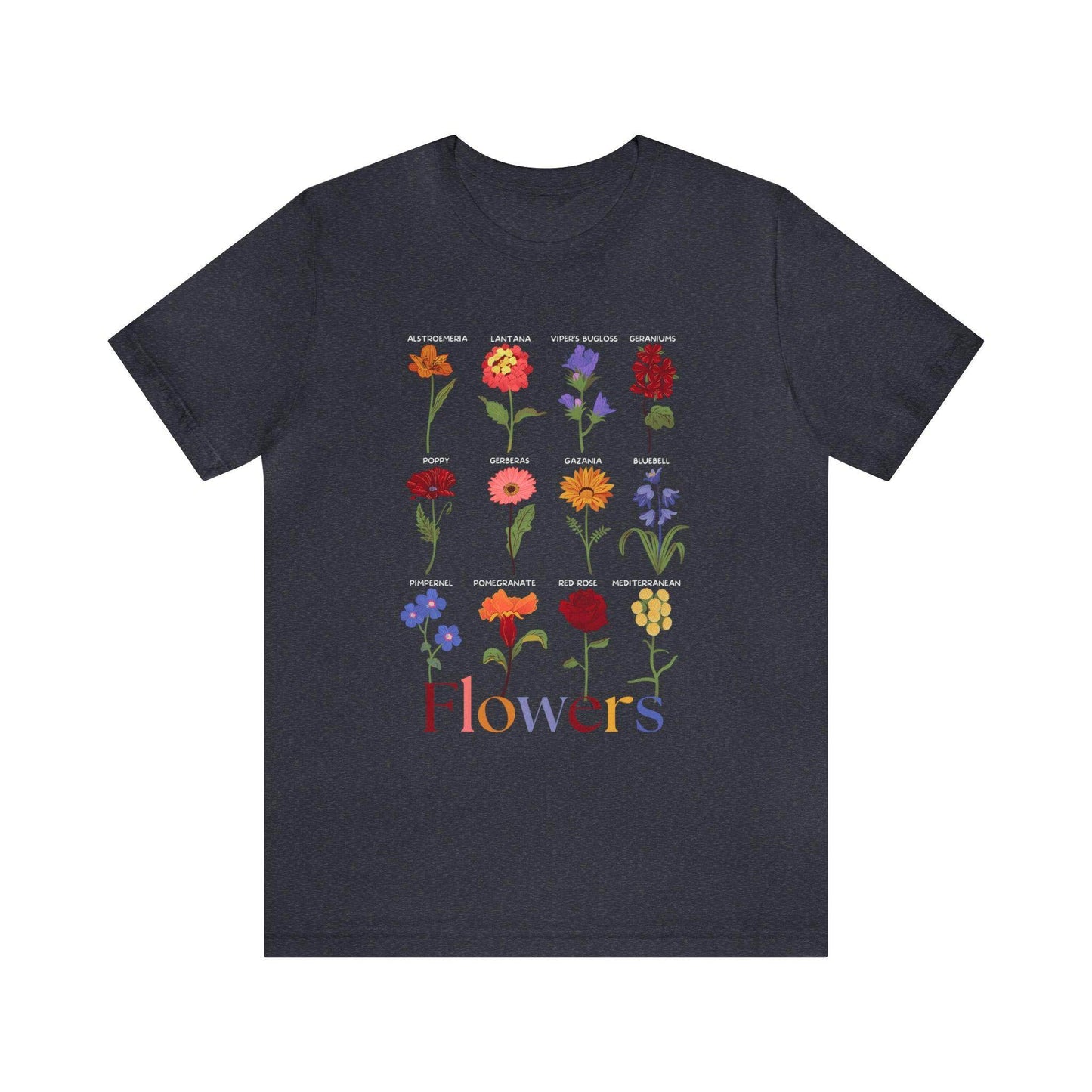 Wildflower Tshirt, Flower Shirt, Types of Flowers Shirt, Floral Tshirt, Gift for Women, Ladies Shirts Best Friend Gift, Plant Mom Nature - Giftsmojo