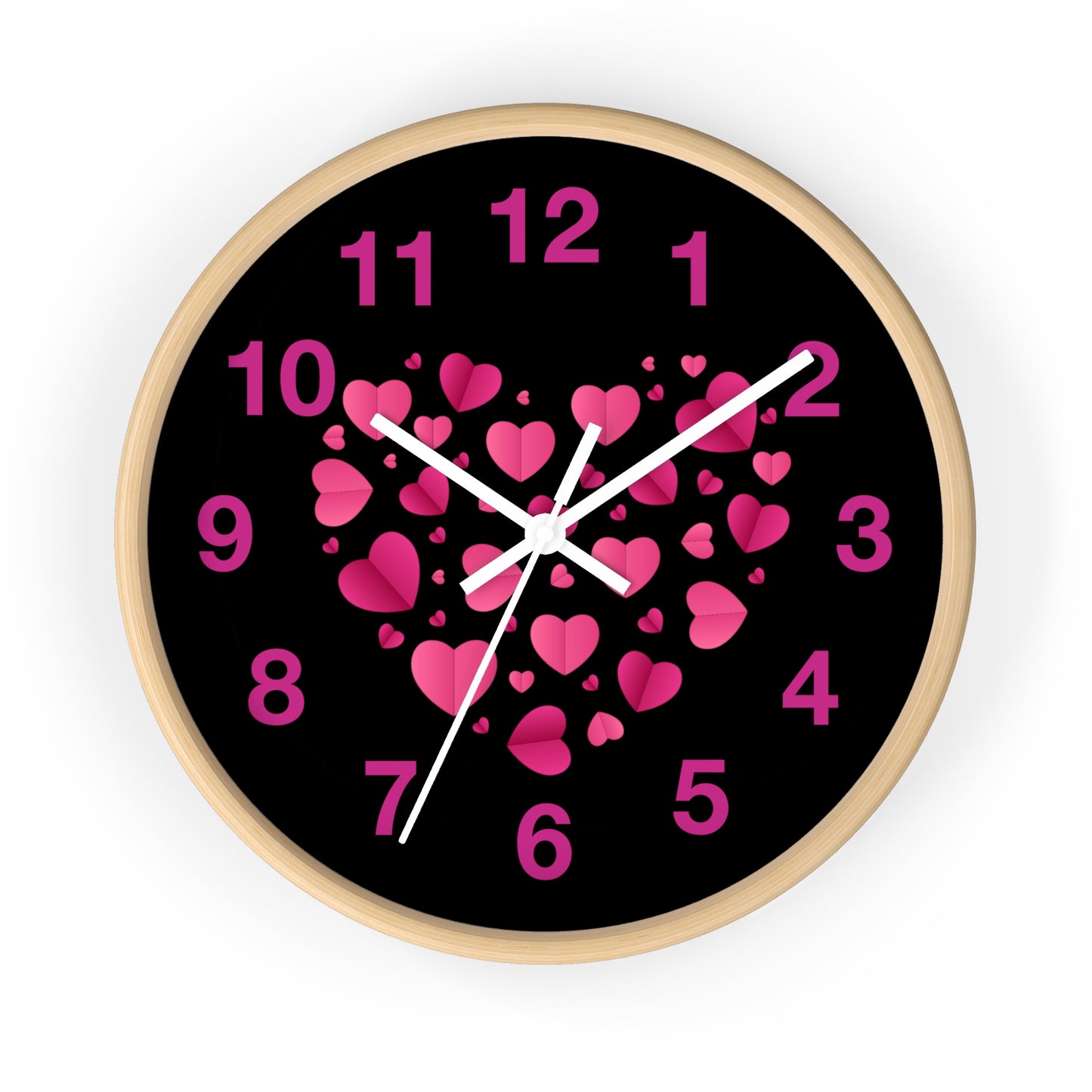 Heart Wall Clock Love Clock Romantic Home Decor