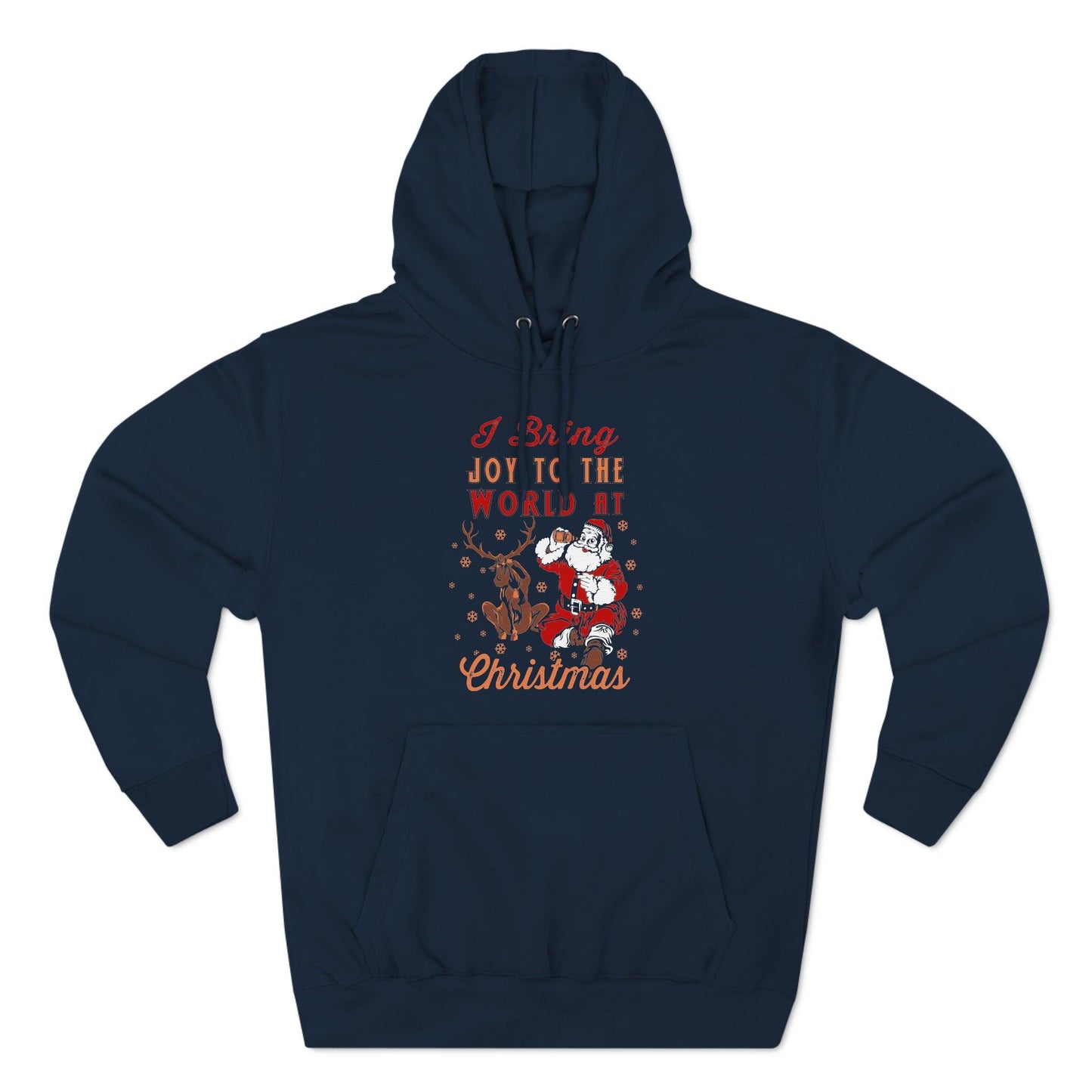 I bring Joy to the World at Christmas Unisex Premium Pullover Hoodie - Giftsmojo