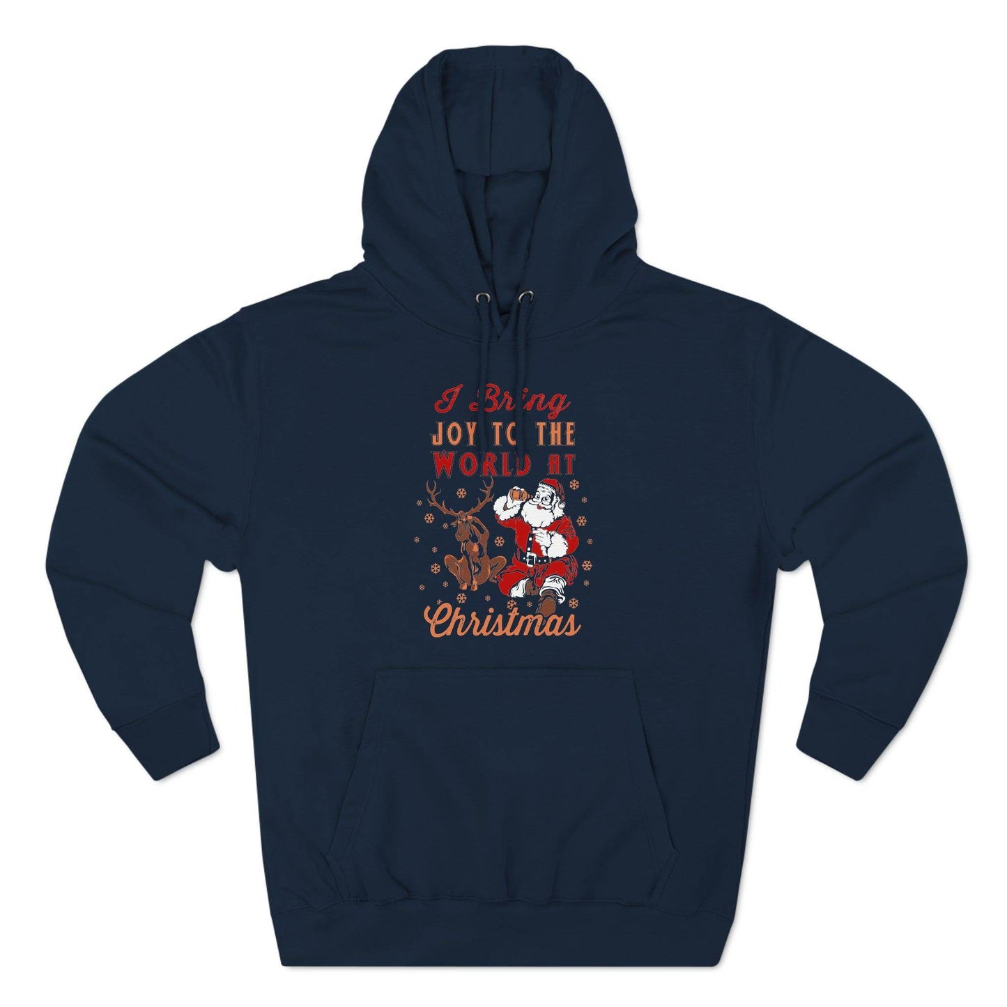 I bring Joy to the World at Christmas Unisex Premium Pullover Hoodie - Giftsmojo