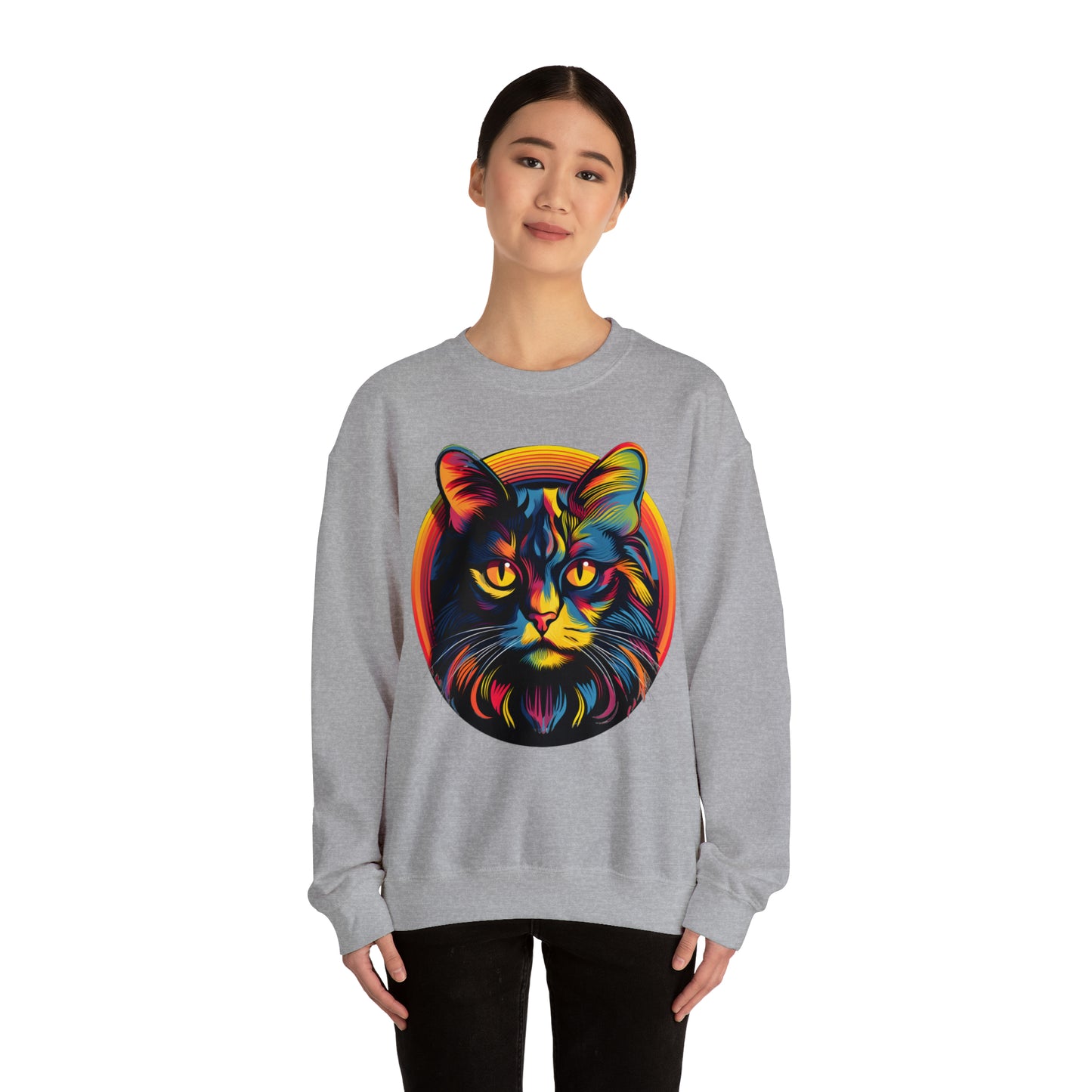 Vintage Cat Lover Sweater Retro Cat Sweatshirt Animal Lover Gift Cat Mom Gift Cat Lover Gift Cat Mom Sweatshirt Cat Crewneck Sweatshirt