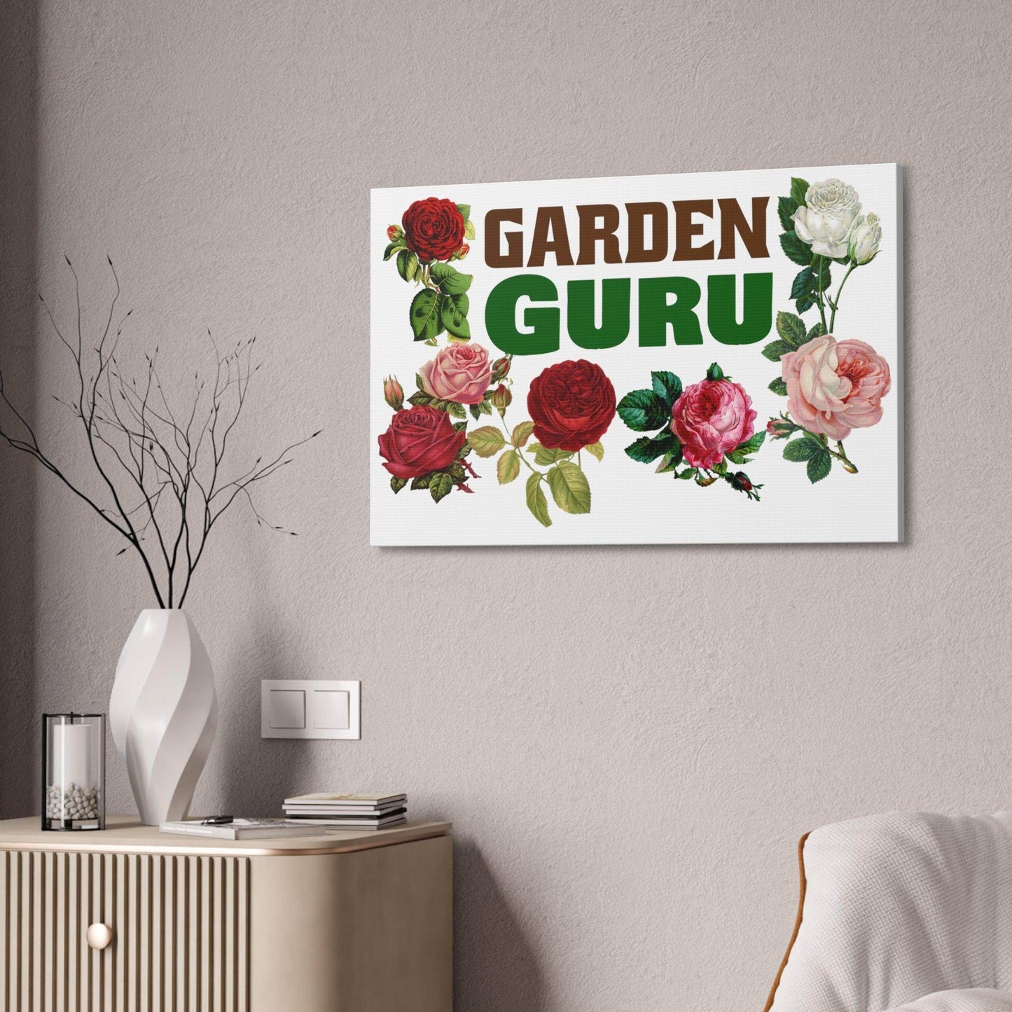 Garden Guru Garden Guru wall art - gift for garden lovers - plant lover gift nature lovers flower wall art - Giftsmojo