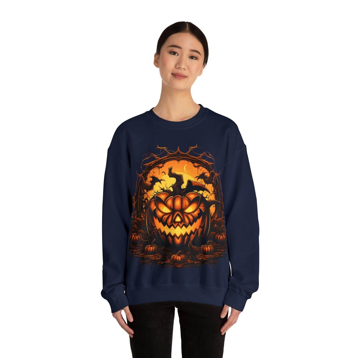 Scary Halloween Pumpkin Face Ghost Costume: Transform into a Spooky Specter - Giftsmojo
