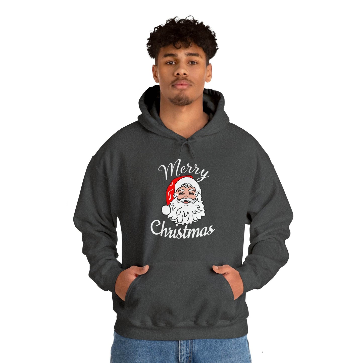 Santa Hoodie, Merry Christmas Hooded Sweatshirt, Christmas Shirt, Christmas Gift - Giftsmojo