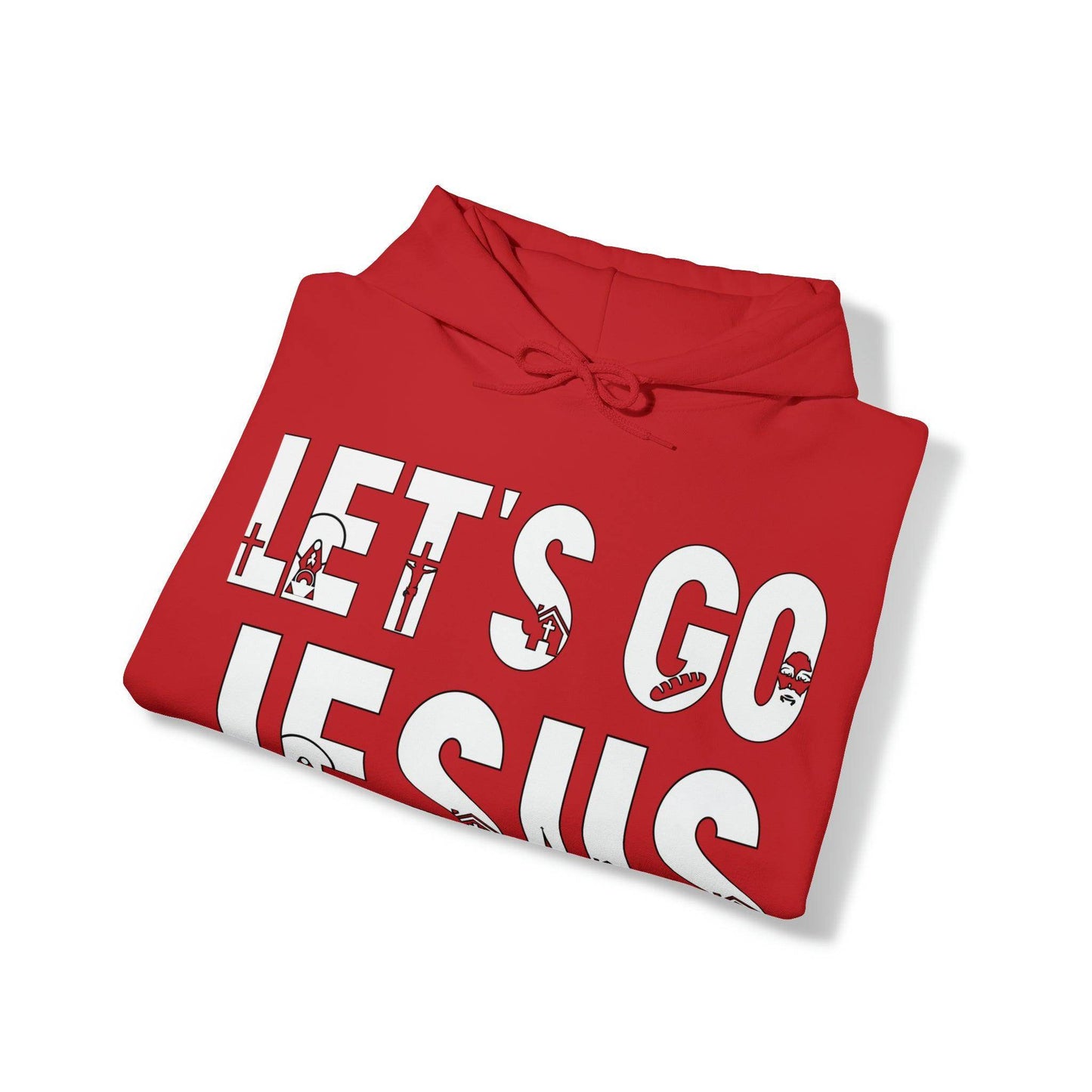 Let's Go Jesus Hooded Sweatshirt Funny Christian Shirt Christian Gift Trendy Christian Sweatshirt Religious Sweatshirt Jesus Hoodie Faith Shirt - Giftsmojo