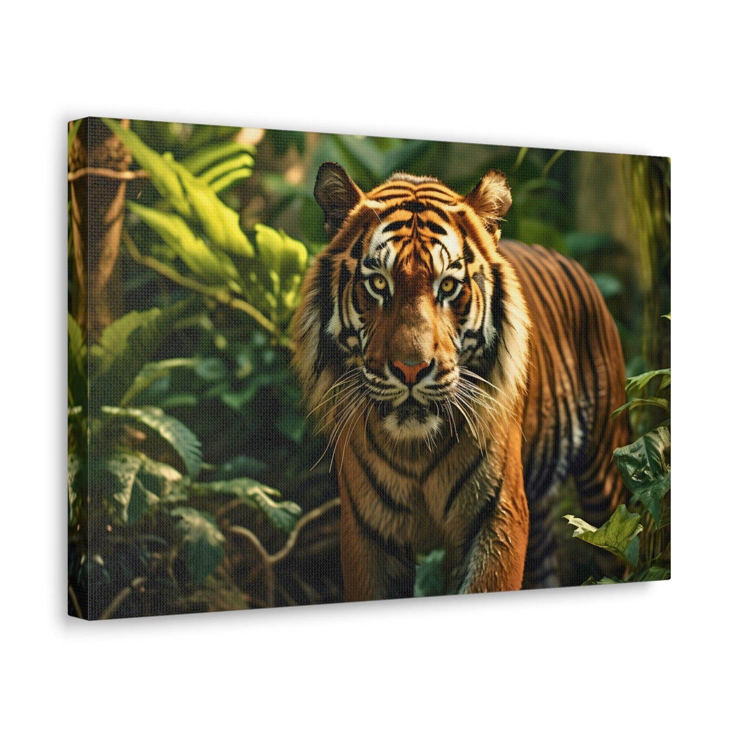 Tiger In Nature Art Canvas Gallery Wraps Tiger Print Large Canvas Art Animal Wall Art minimalist Wall Art Lover Gift - Giftsmojo