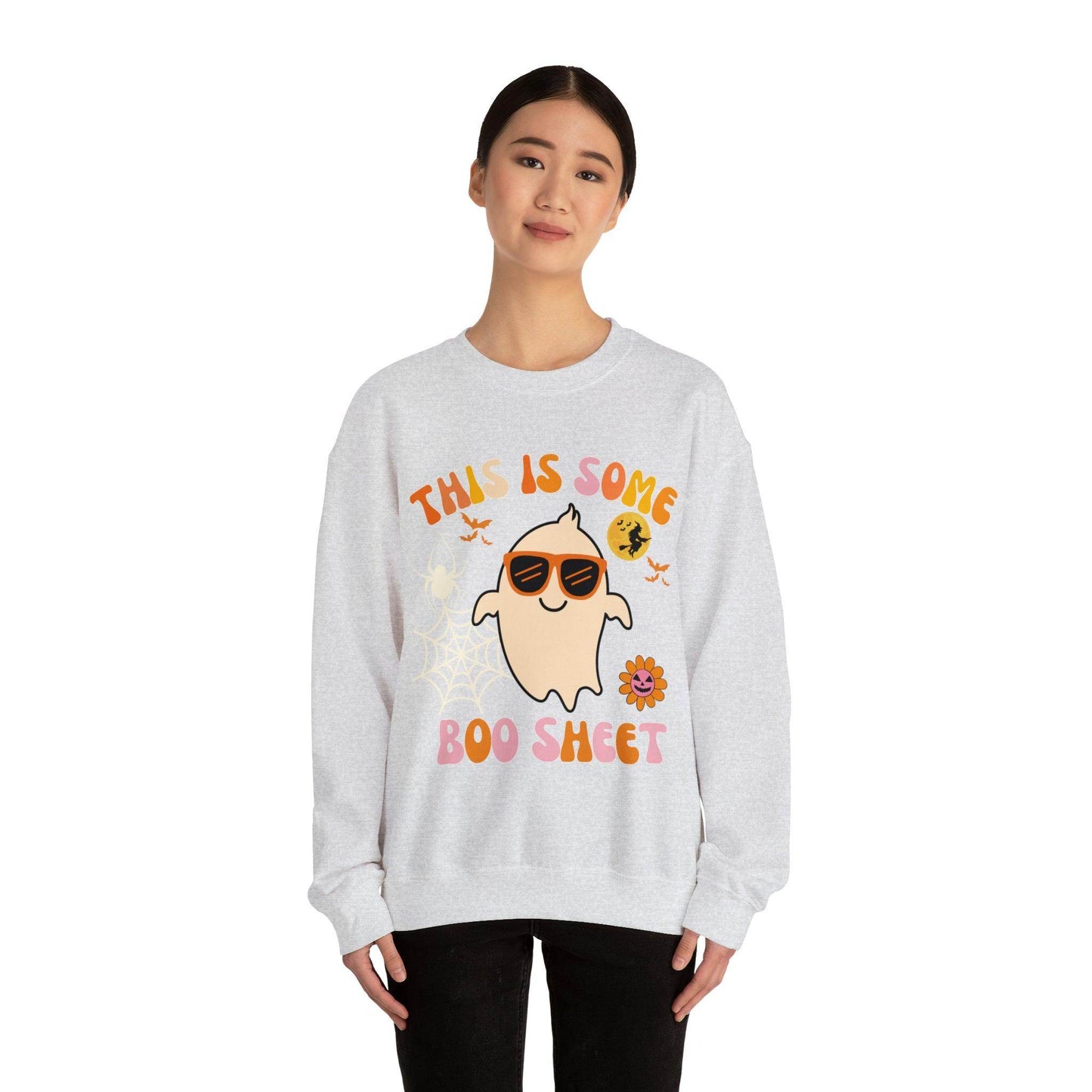 This Is Some Boo Sheet Ghost Sweatshirt Cute Ghost Sweatshirt Boo Ghost Sweatshirt Gift Shirt Funny Halloween Shirt Spooky Season Shirt - Giftsmojo