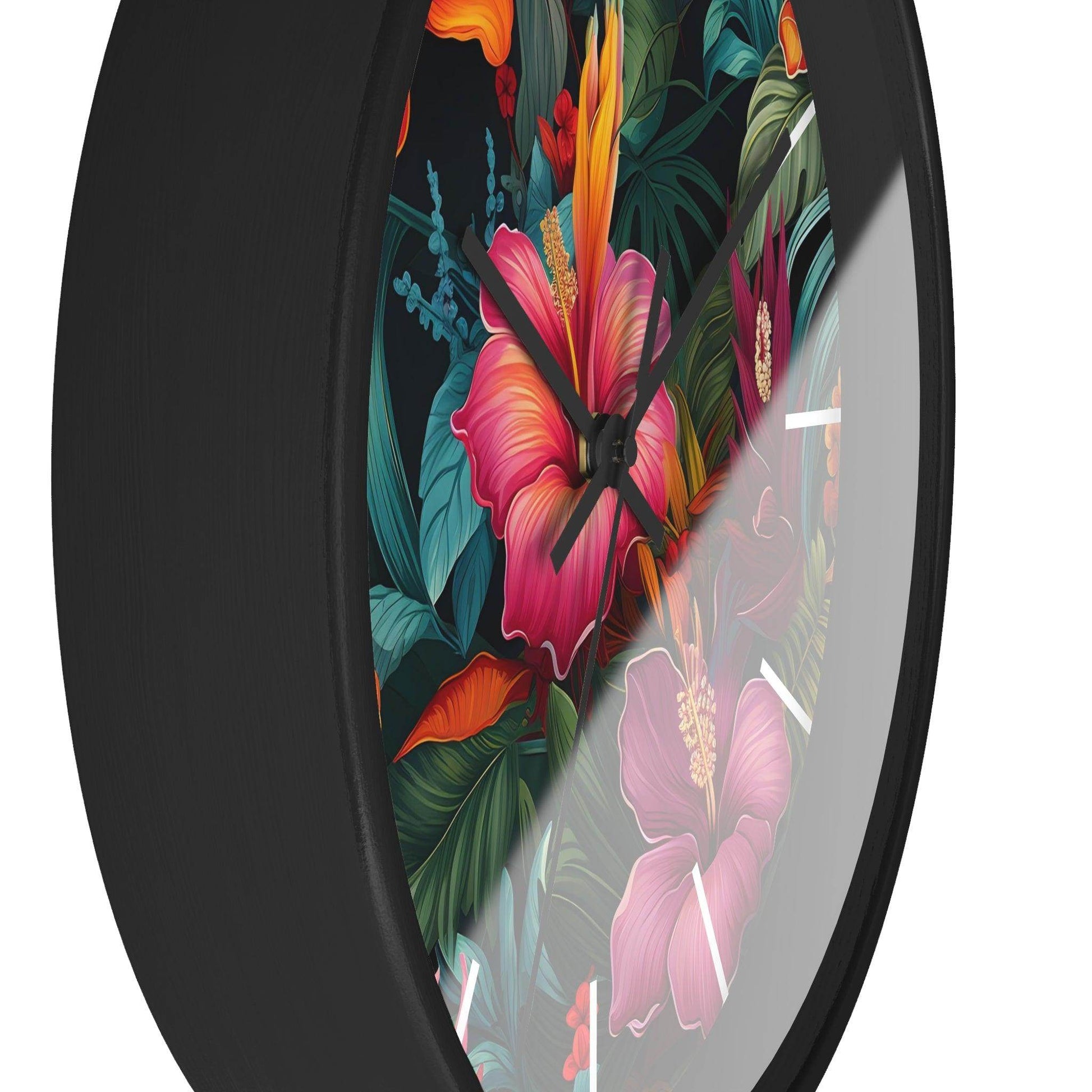 Wild Flower Wall Clock Flower Wall Clocks Home Clock Spring Clock Floral Clock Home Decor - Giftsmojo