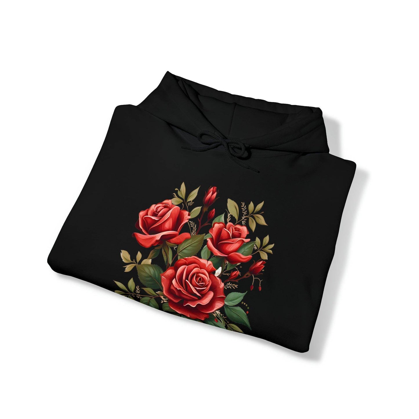 Christmas Flower Hooded Sweatshirt Christmas Flower Sweatshirt Christmas Sweater Christmas Pullover Christmas Flower Shirt - Giftsmojo