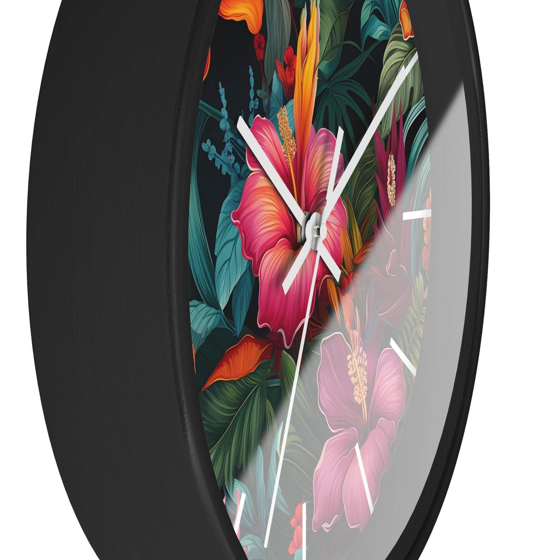 Wild Flower Wall Clock Flower Wall Clocks Home Clock Spring Clock Floral Clock Home Decor - Giftsmojo