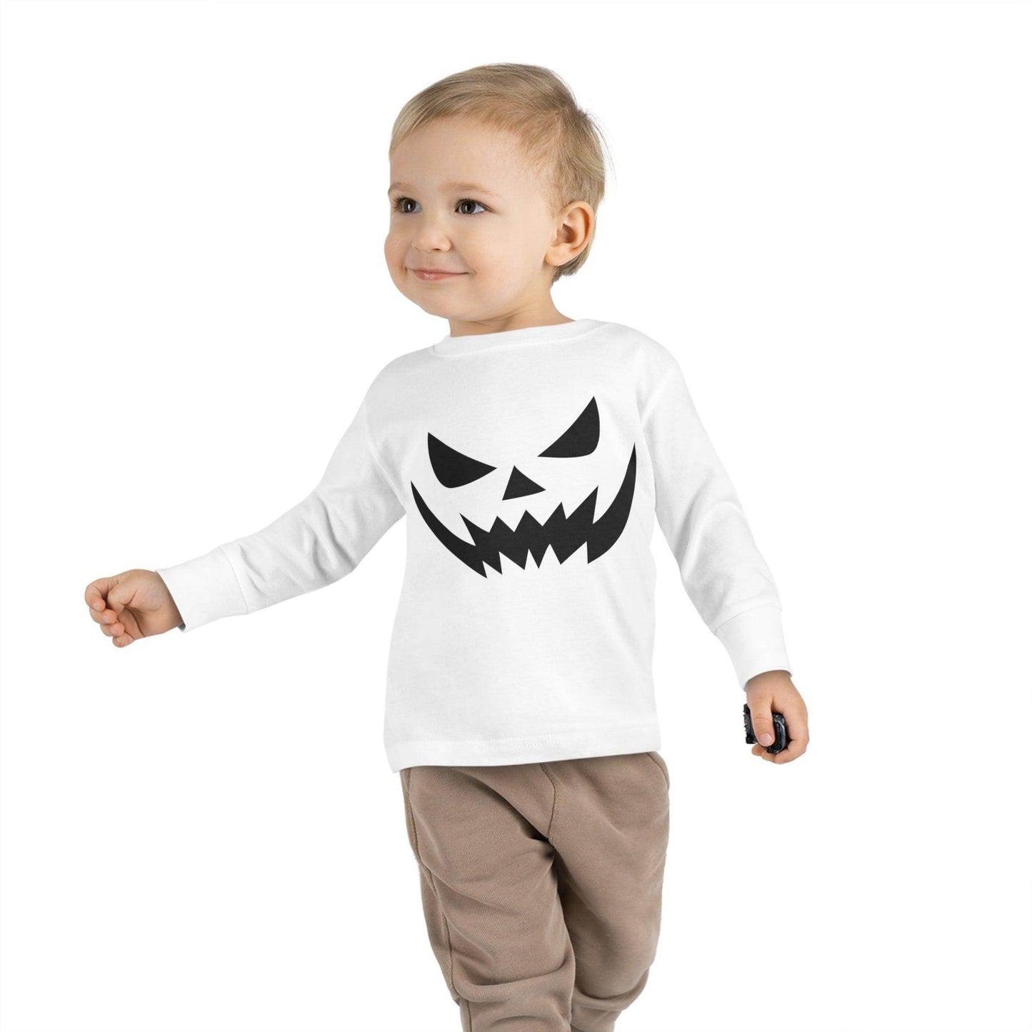 Kids Halloween Pumpkin Face Shirt Kids Jack O Lantern Shirt Kids Halloween Shirt Kids Long Sleeve Trick or Treat Outfit for Halloween - Giftsmojo