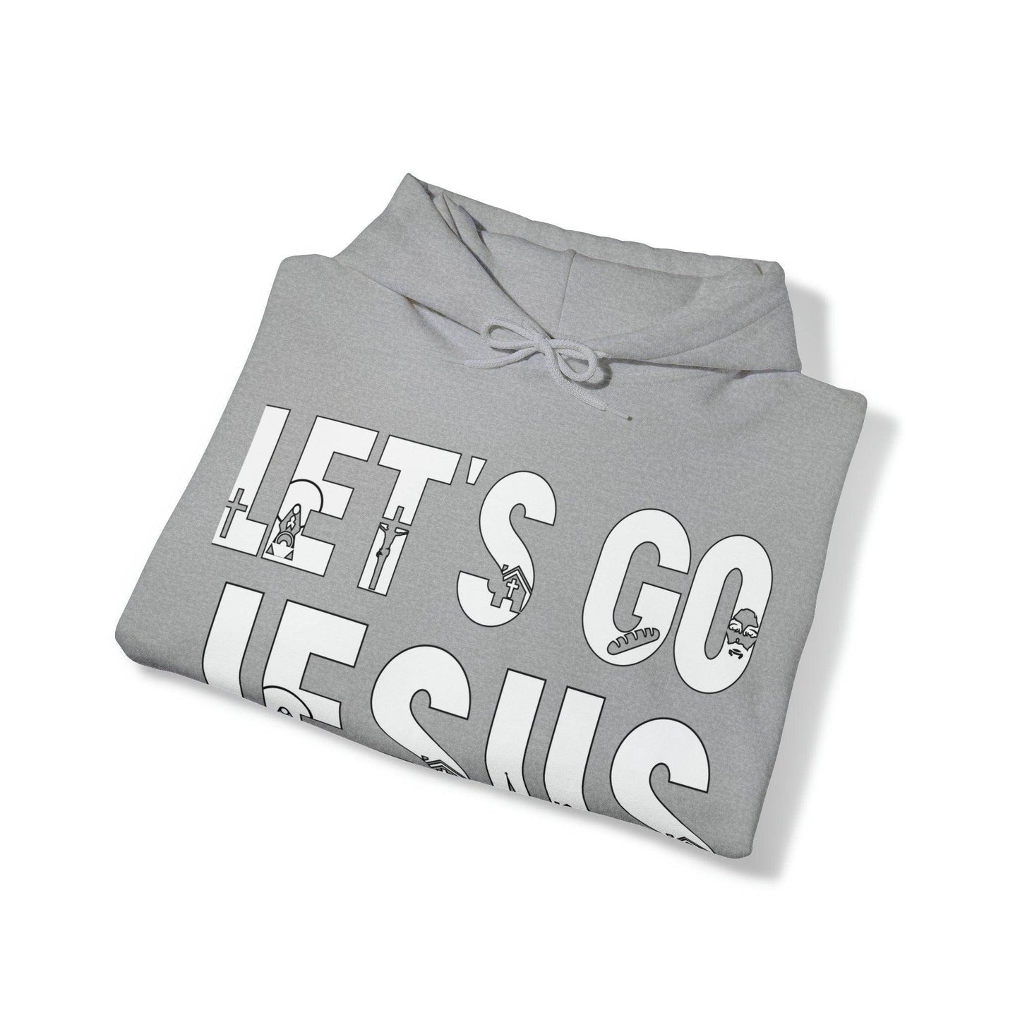Let's Go Jesus Hooded Sweatshirt Funny Christian Shirt Christian Gift Trendy Christian Sweatshirt Religious Sweatshirt Jesus Hoodie Faith Shirt - Giftsmojo