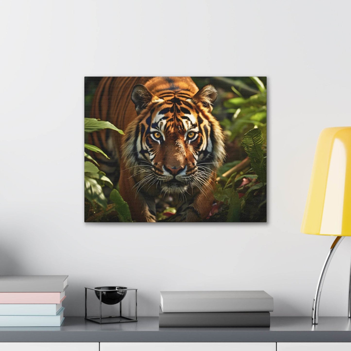 Tiger In Nature Art Canvas Gallery Wraps Tiger Print Large Canvas Art Animal Wall Art minimalist Wall Art Lover Gift - Giftsmojo