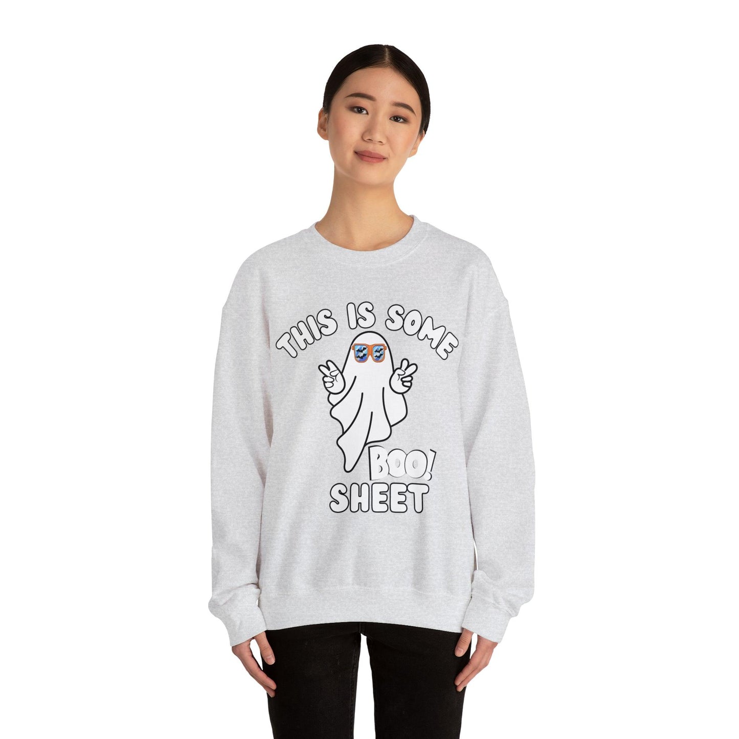 This Is Some Boo Sheet Ghost Sweatshirt Cute Ghost Sweatshirt Boo Ghost Sweatshirt Gift Shirt Funny Halloween Shirt Spooky Season Shirt