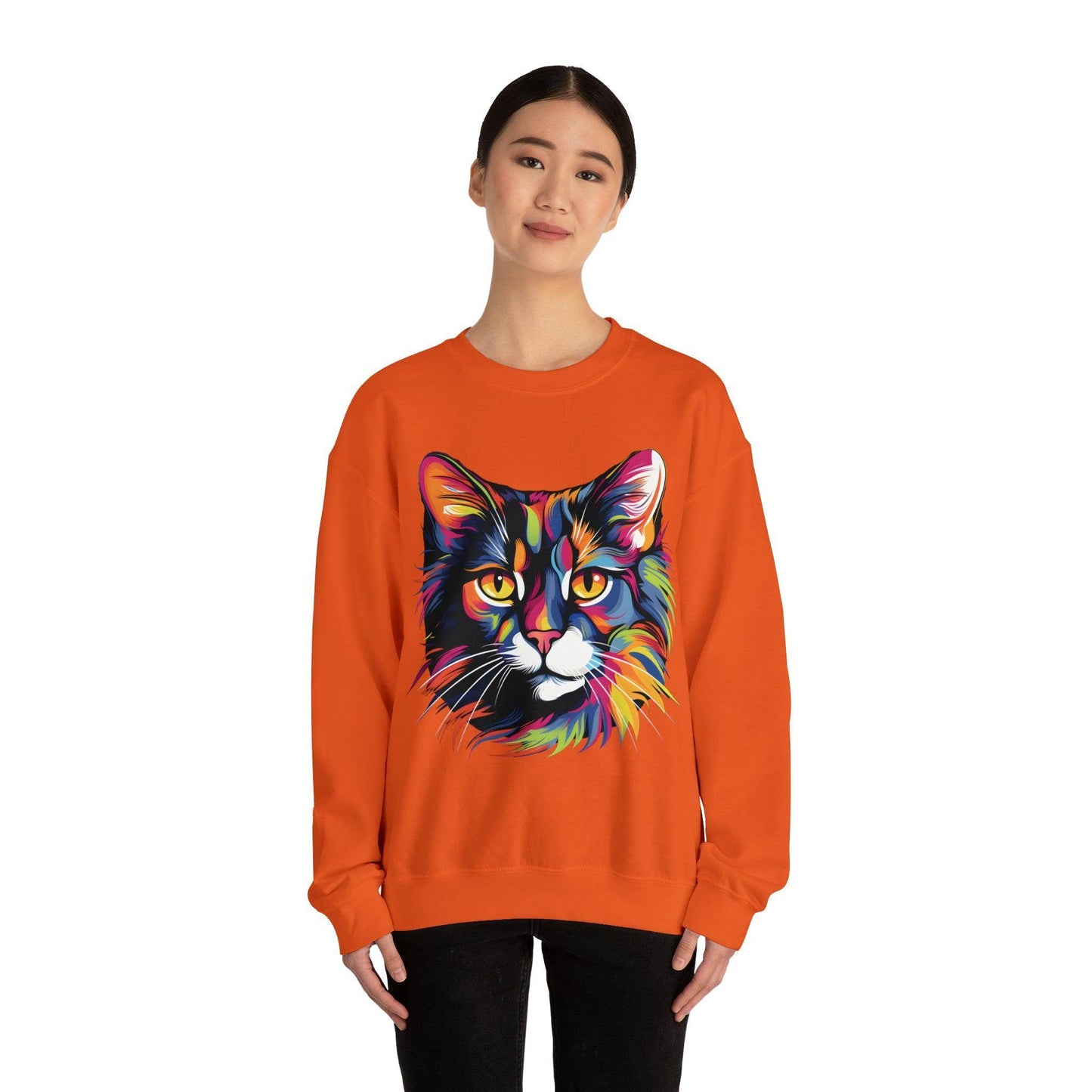 Retro Cat Lover Sweater Animal Lover Gift Cute Cat Mom Gift Cat Lover Gift Vintage Cat Mom Sweatshirt Cat Sweatshirt Cat Crewneck Sweatshirt - Giftsmojo