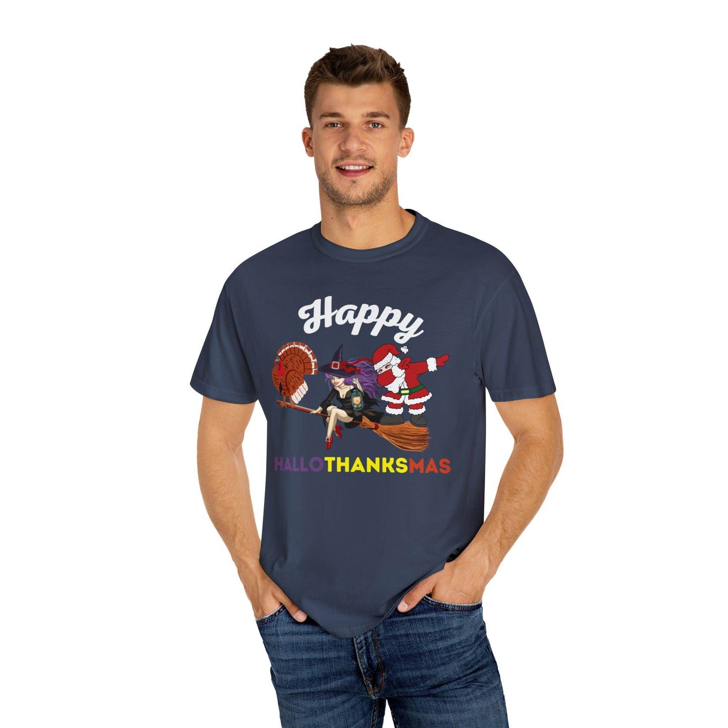 Happy HALLOTHANKSMAS Gift for Fall Halloween Thanksgiving Christmas Gift - Giftsmojo