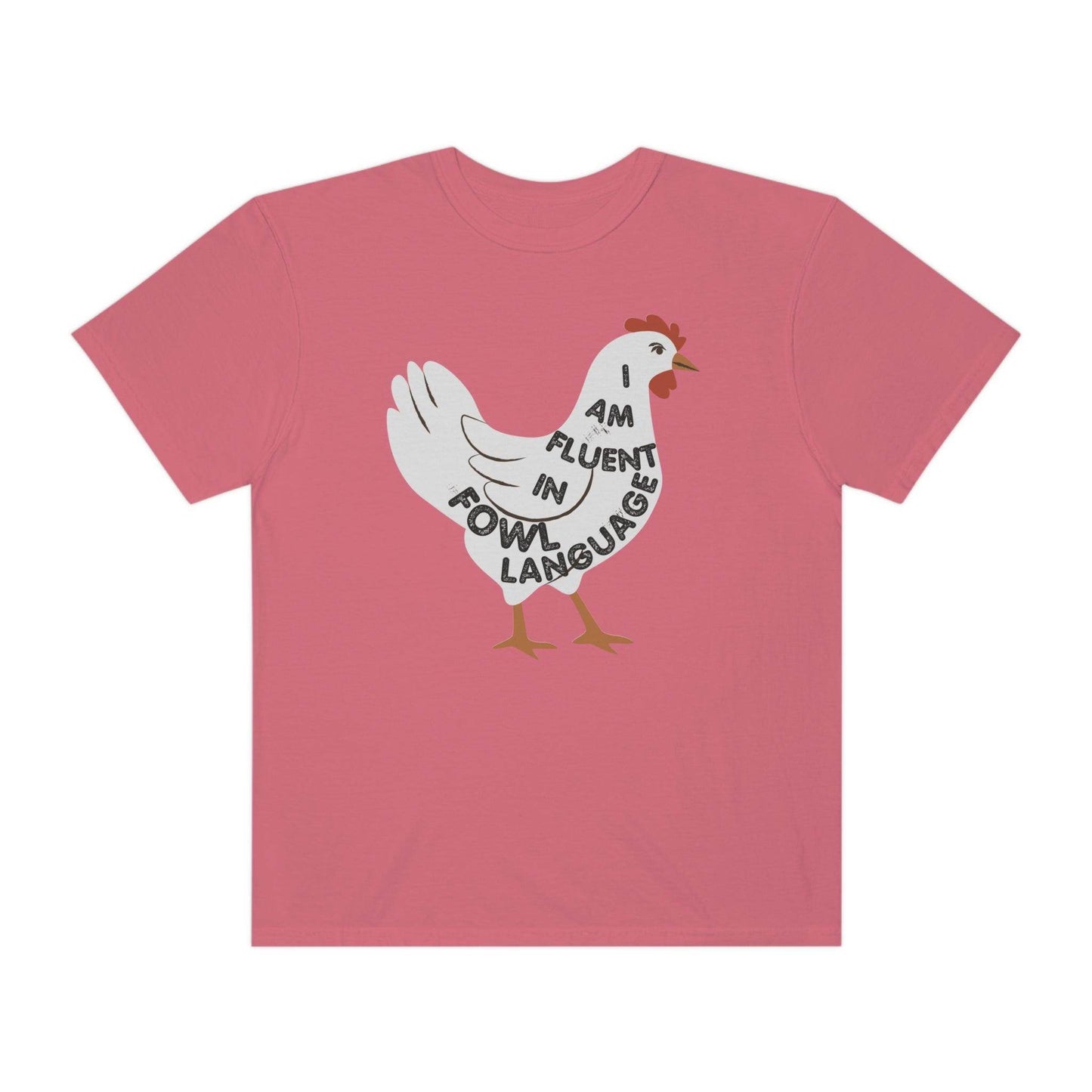 Chicken Shirt Chicken Tee Chicken Owner Gift - Gift For Chicken Lover gift, Fluent in Fowl Language shirt - Giftsmojo