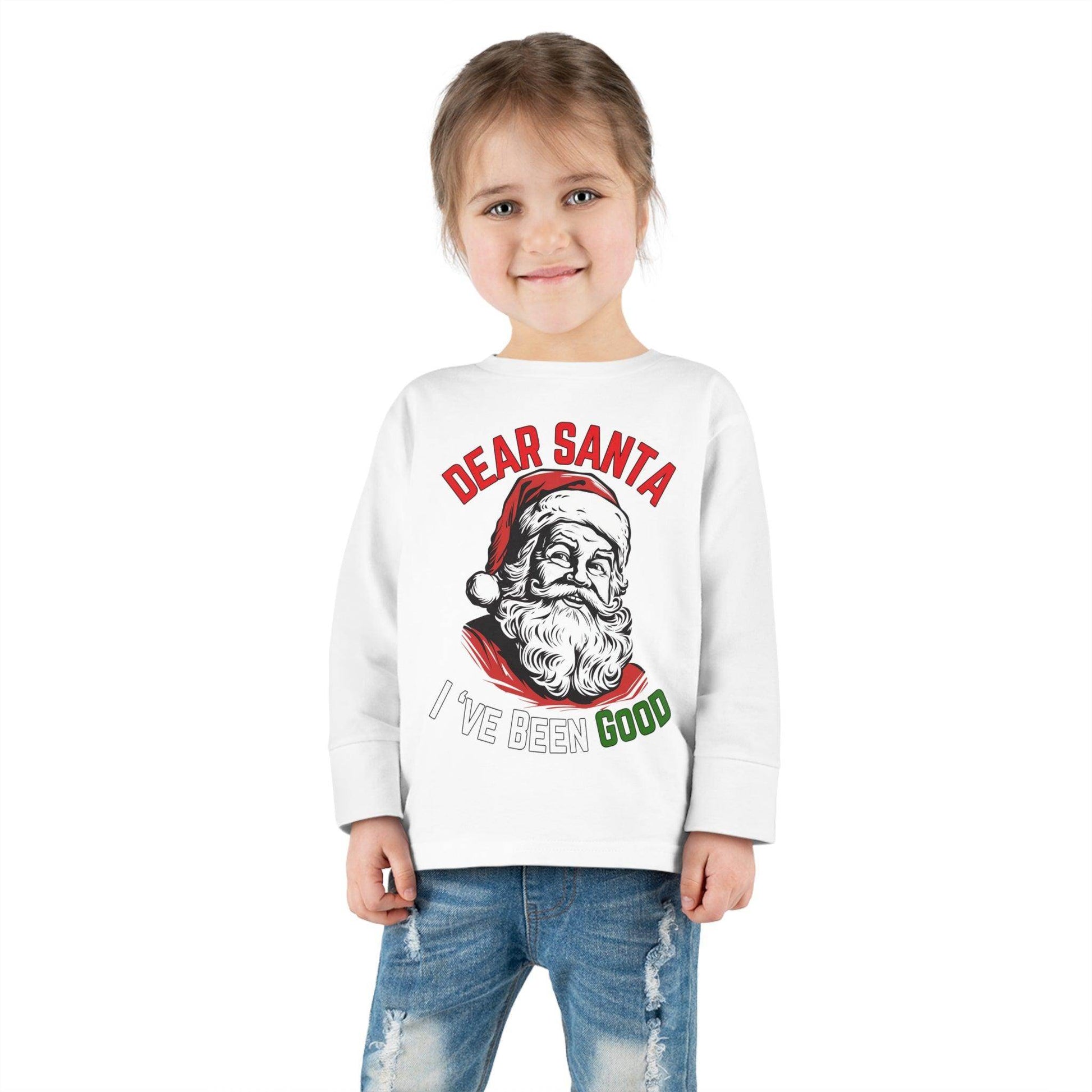 Santa I Have Been Good Christmas Shirt for Kids Christmas Outfit for Kids - Giftsmojo