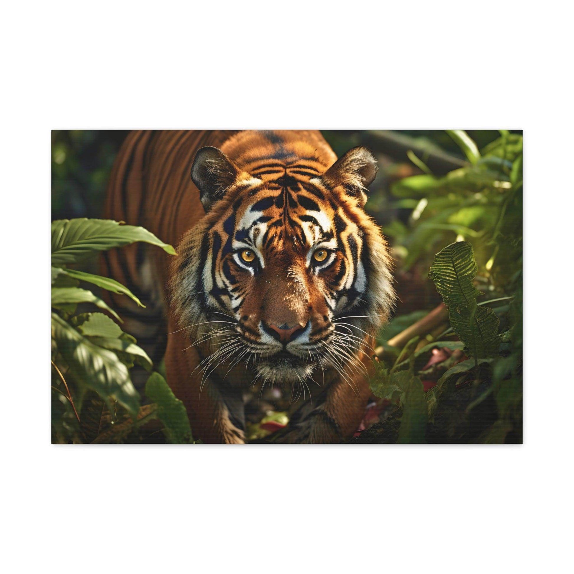 Tiger In Nature Art Canvas Gallery Wraps Tiger Print Large Canvas Art Animal Wall Art minimalist Wall Art Lover Gift - Giftsmojo