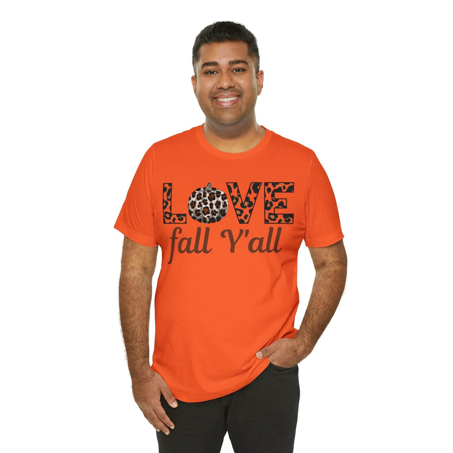Leopard Print Love Fall Y'all Love Fall shirt Fall lover gift - Giftsmojo