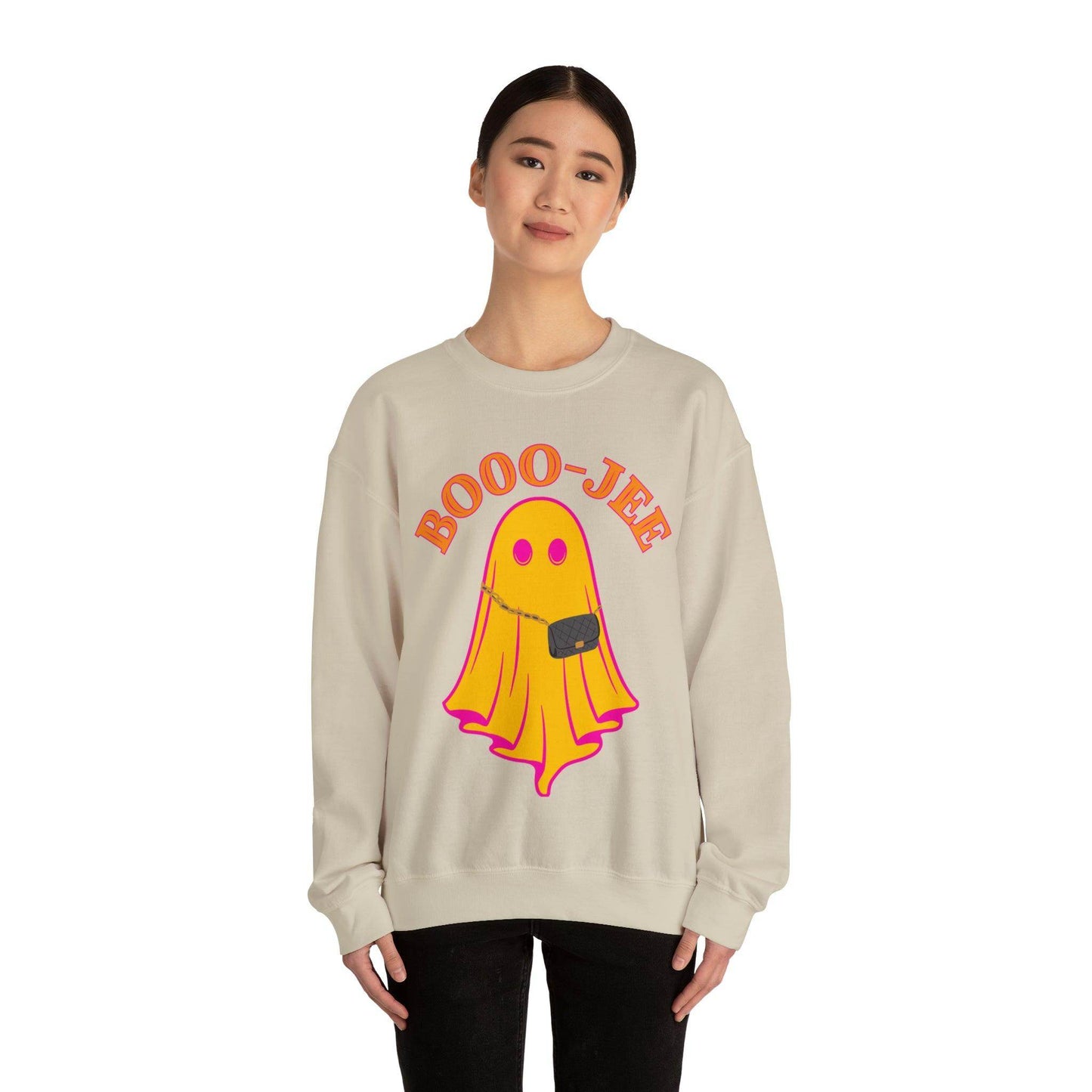 Booo-Jee Sweatshirt, Boo Halloween Sweatshirt, Spooky Ghost Sweatshirt, Boo Jee Shirt, Halloween Ghost Sweatshirt, Halloween Boo Shirt - Giftsmojo