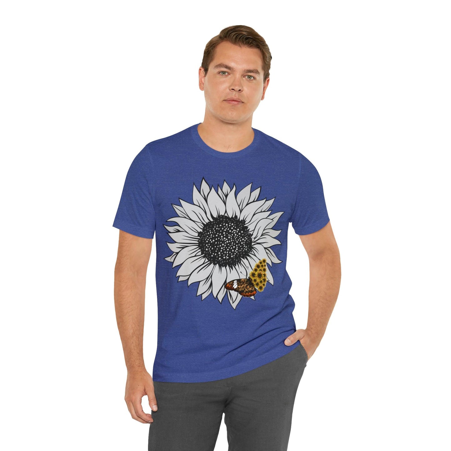 Flower Shirt, Sunflower Shirt, Floral Tee Shirt, Garden Shirt, Womens Fall Summer Shirt Sunshine Tee, Gift for Gardener, Nature love shirt