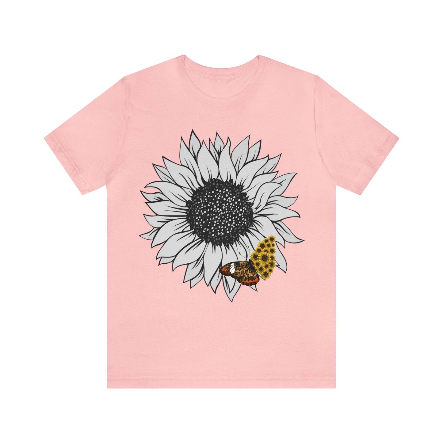 Flower Shirt, Sunflower Shirt, Floral Tee Shirt, Garden Shirt, Womens Fall Summer Shirt Sunshine Tee, Gift for Gardener, Nature love shirt - Giftsmojo