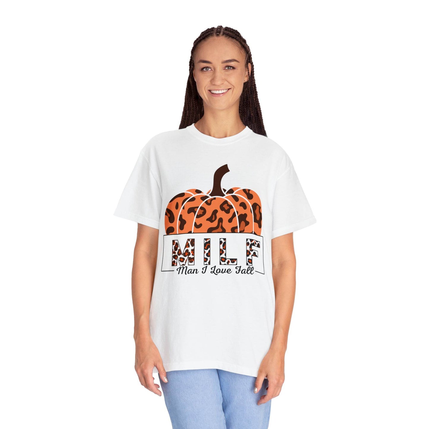Man I love Fall Gift for Fall Funny fall shirts gift Pumpkin comfort colors - Giftsmojo