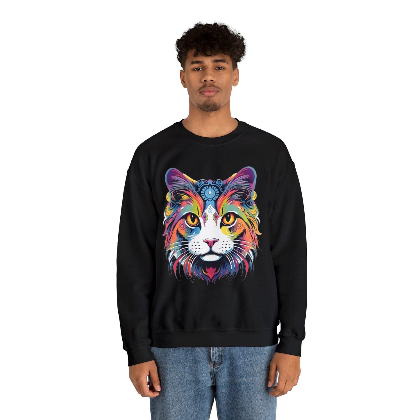 Vintage Cat Lover Sweater Animal Lover Gift Cat Mom Gift Cat Lover Gift Cat Mom Sweatshirt Retro Cat Sweatshirt Cat Crewneck Sweatshirt - Giftsmojo