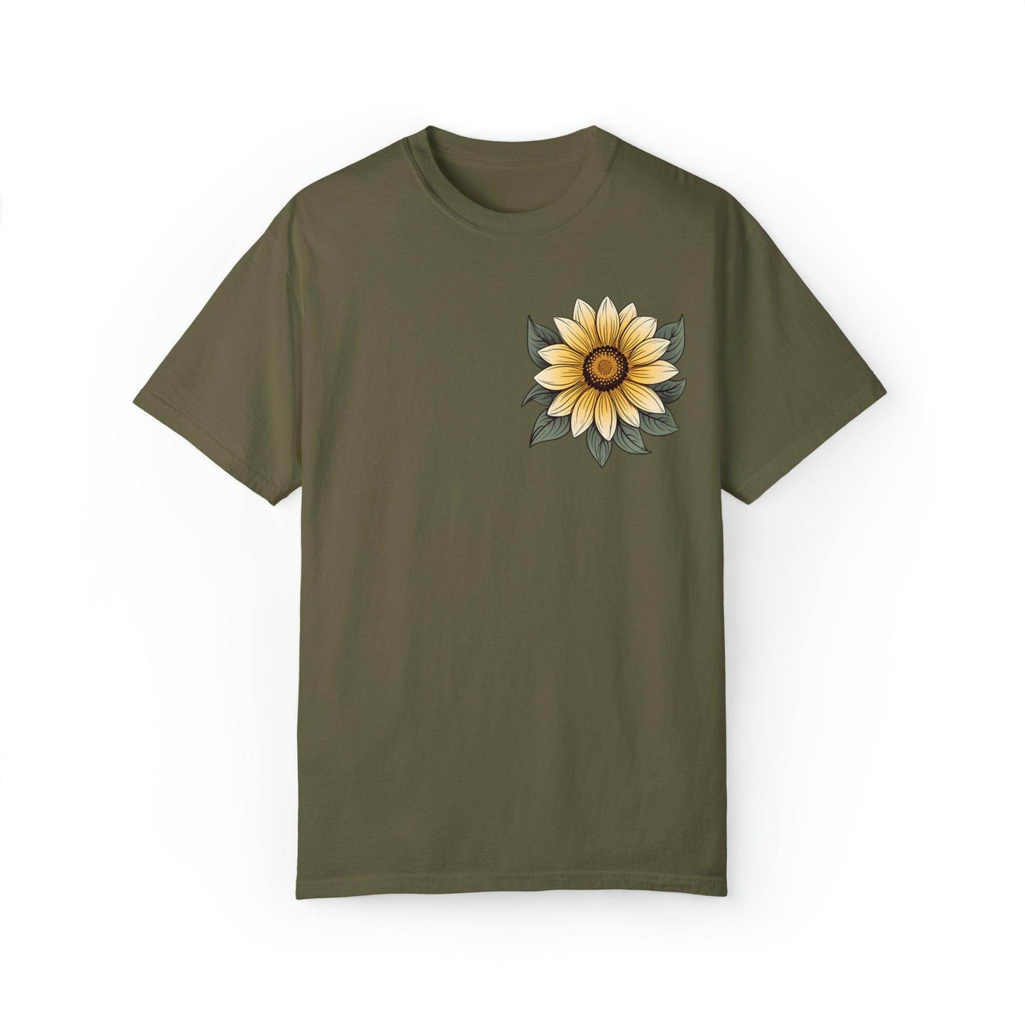 Sunflower Shirt Women Flower Shirt Aesthetic, Floral Graphic Tee Floral Shirt Flower T-shirt, Wild Flower Shirt Gift For Her Wildflower T-shirt - Giftsmojo