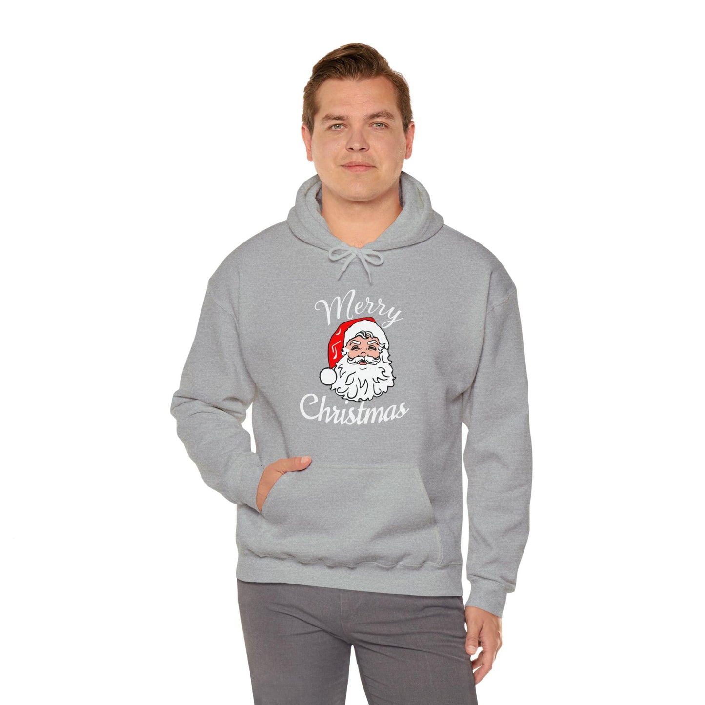Santa Hoodie, Merry Christmas Hooded Sweatshirt, Christmas Shirt, Christmas Gift